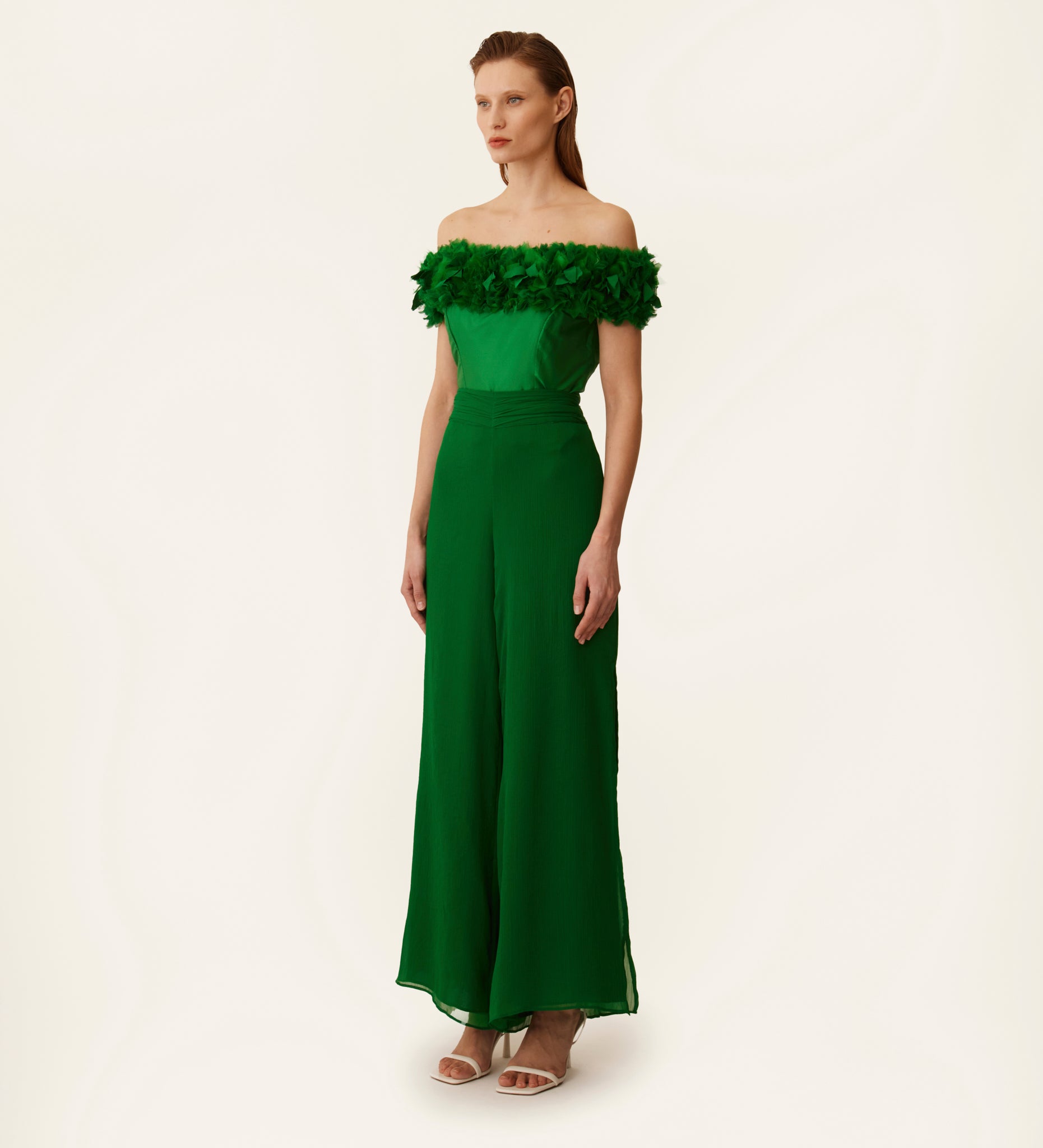 Chiffon palazzo pants