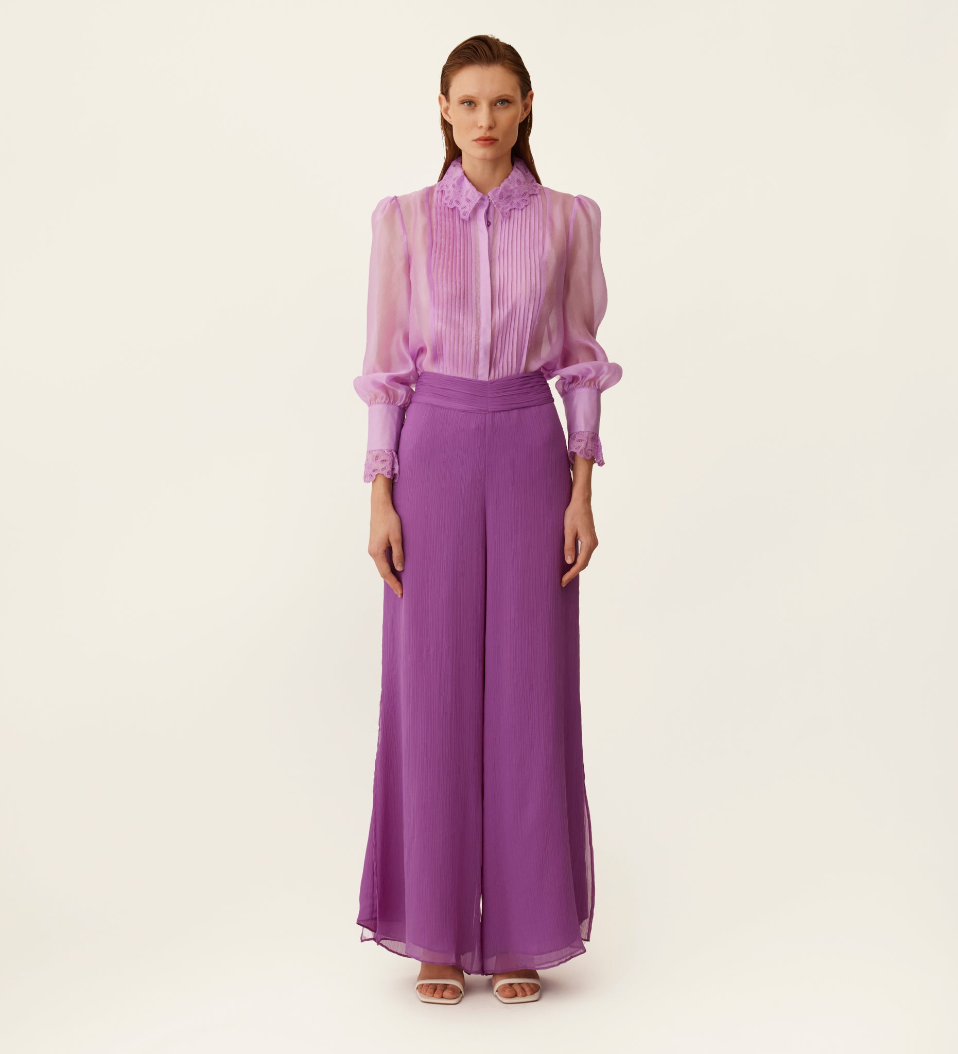 Chiffon palazzo pants
