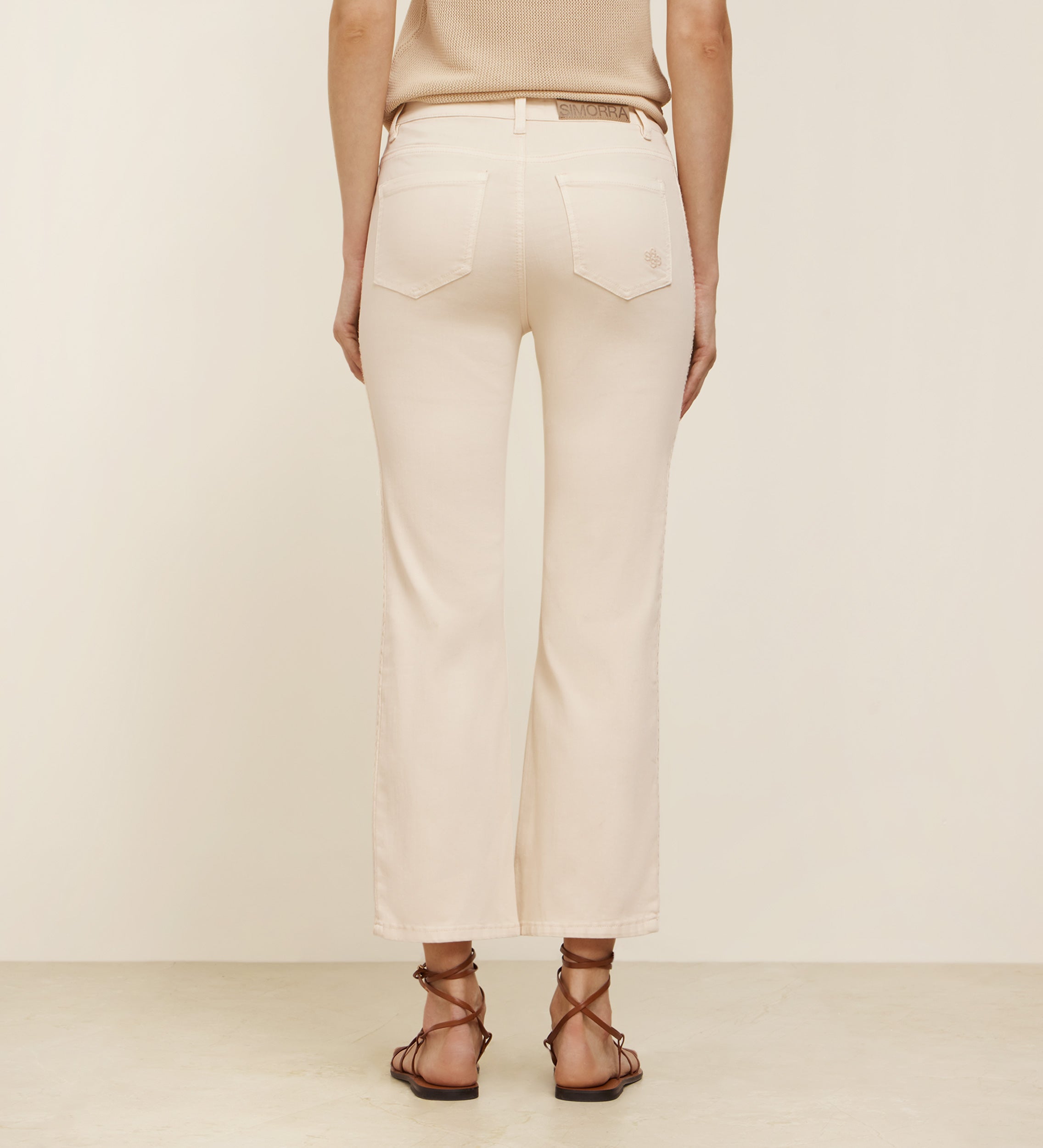 Pantalon long brodé