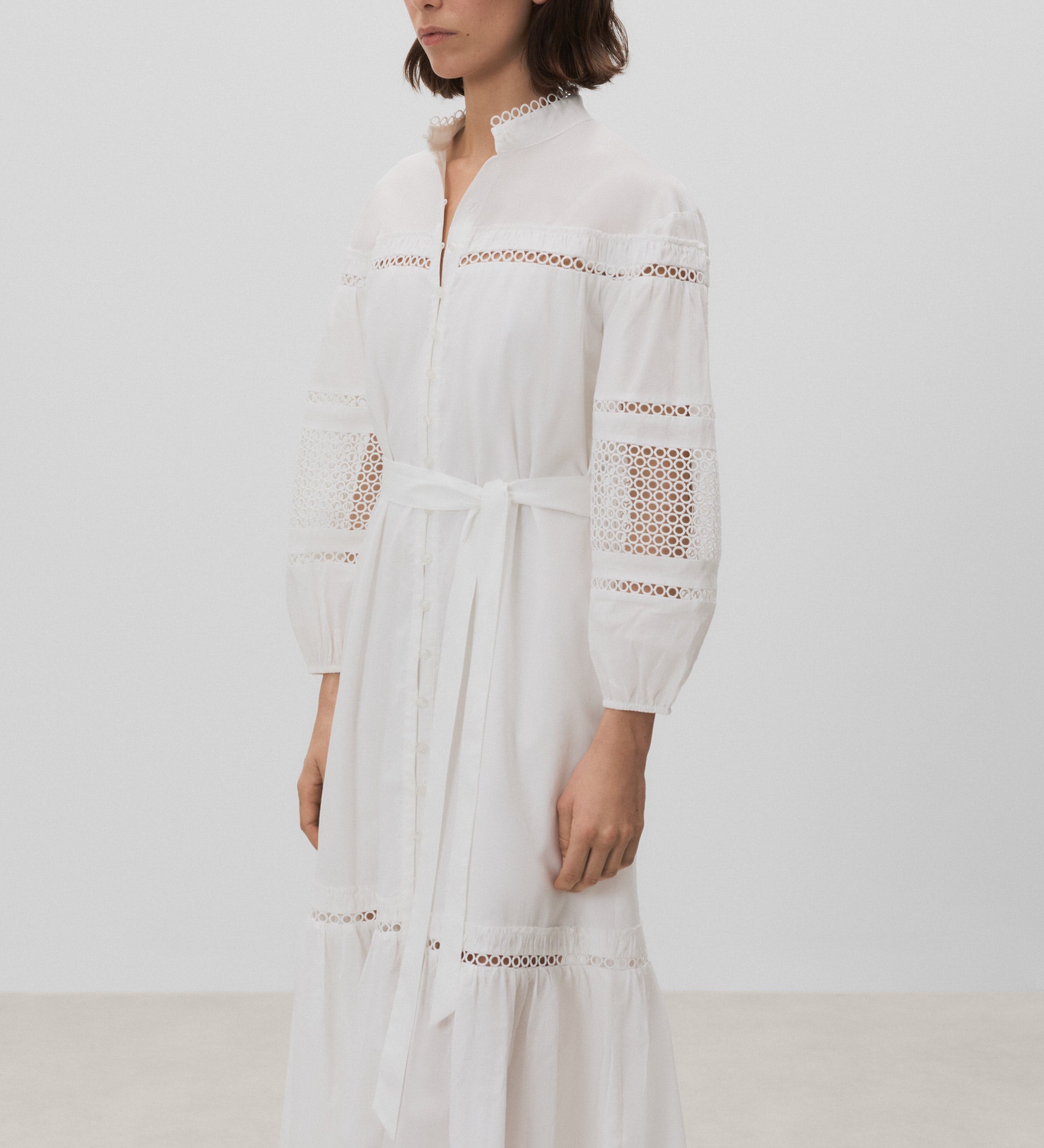Vestido algodón pasamanerías