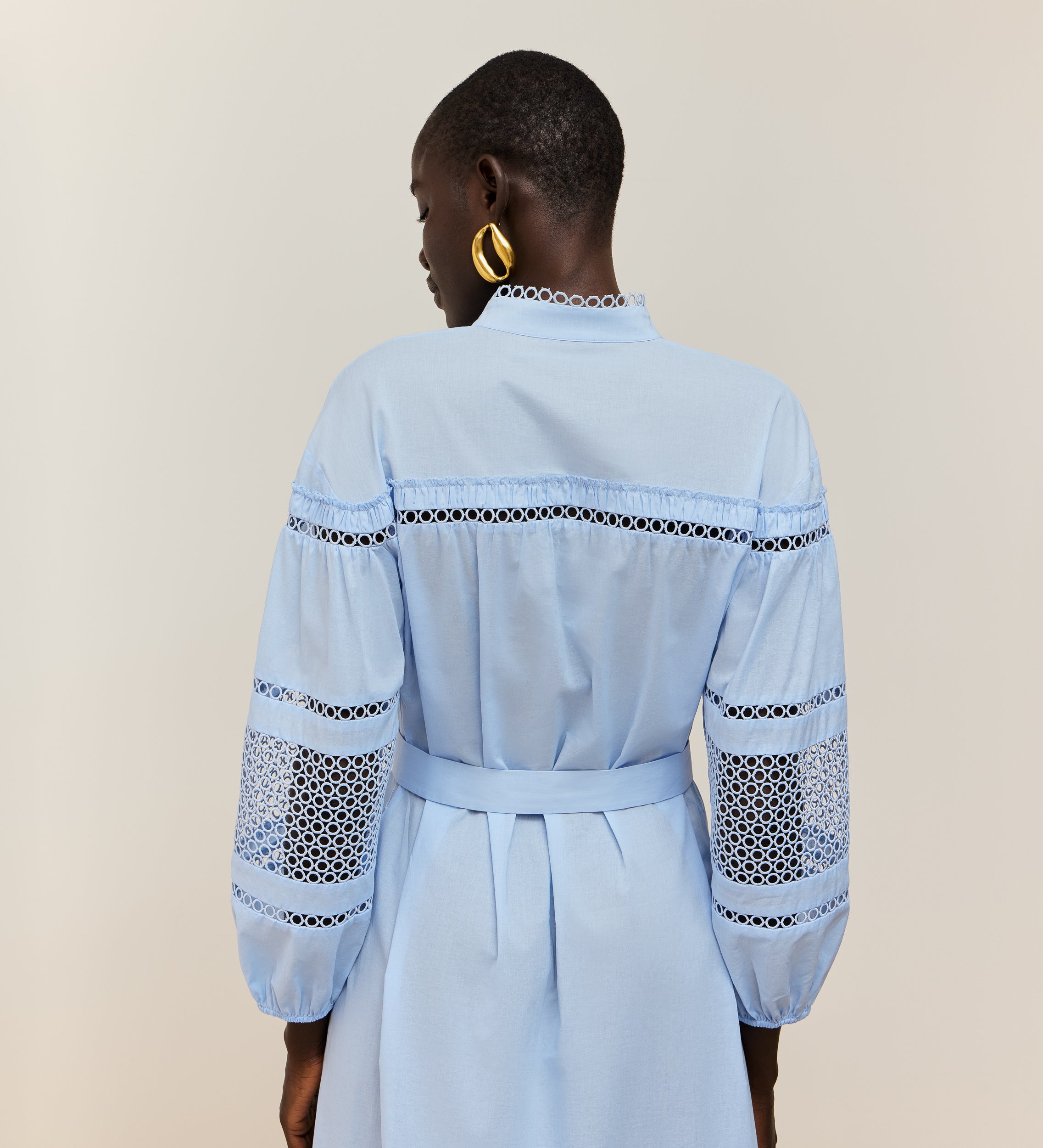 Vestido algodón pasamanerías