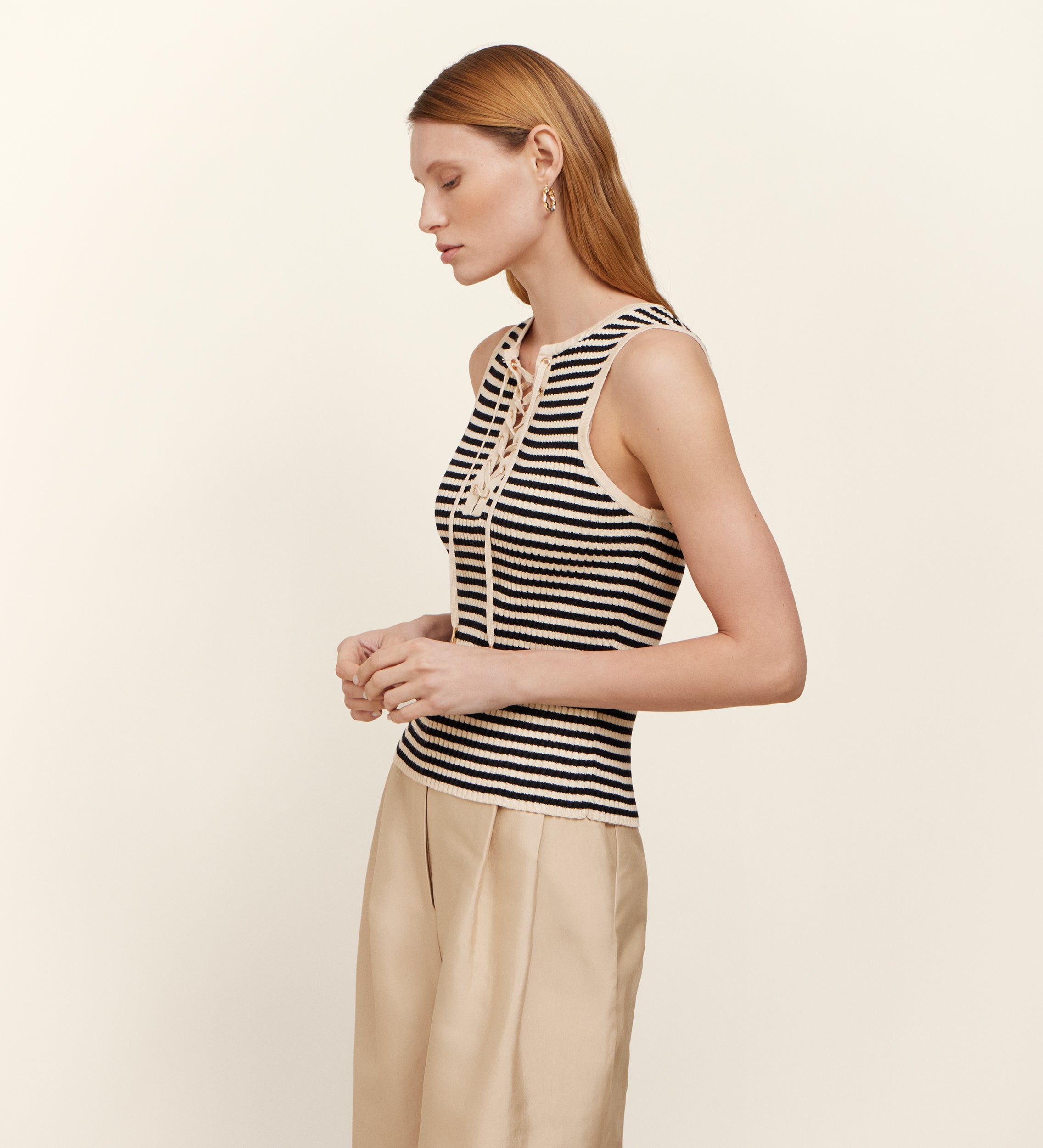 Top tricot rayas