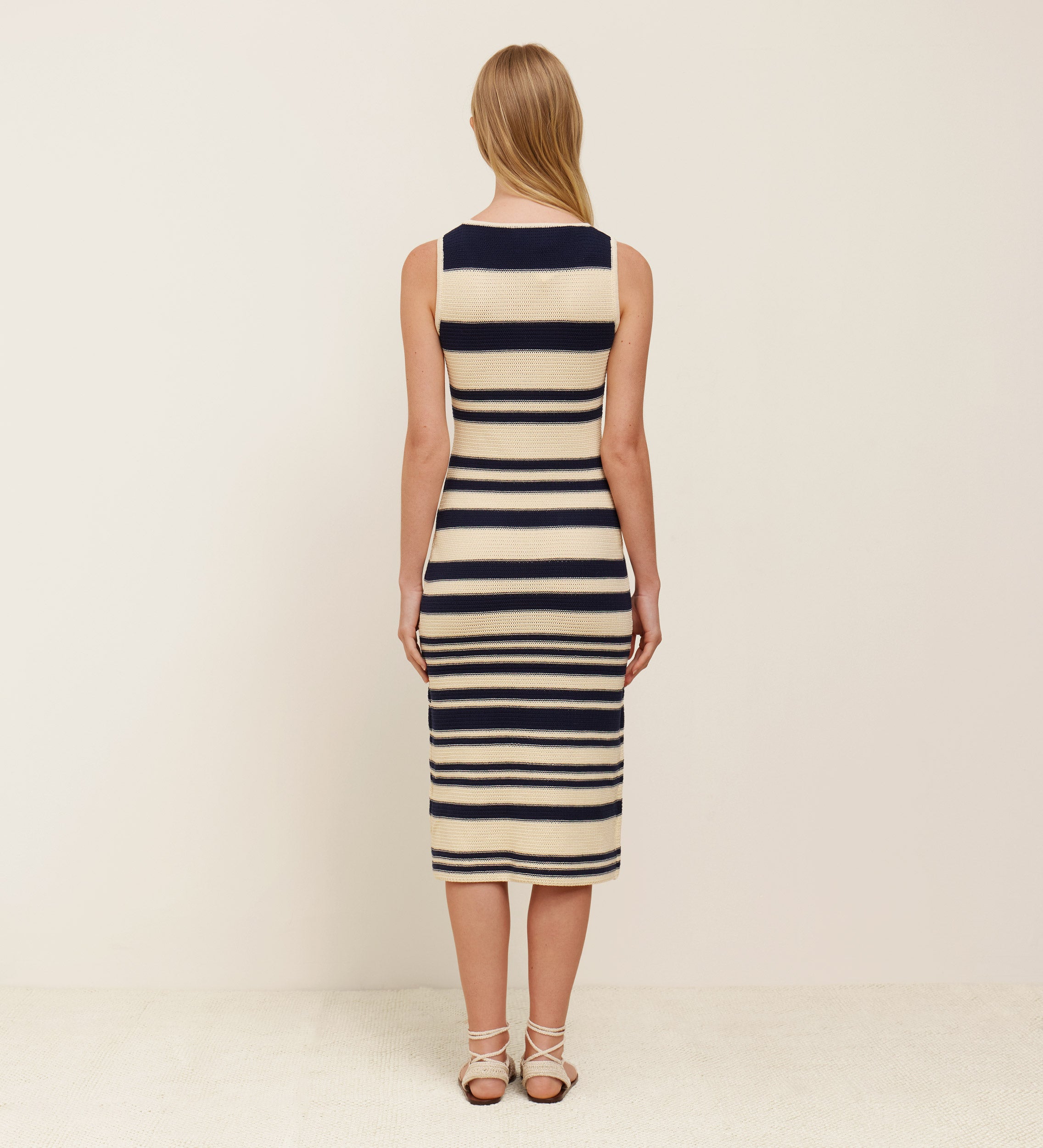 Vestido tricot rayas