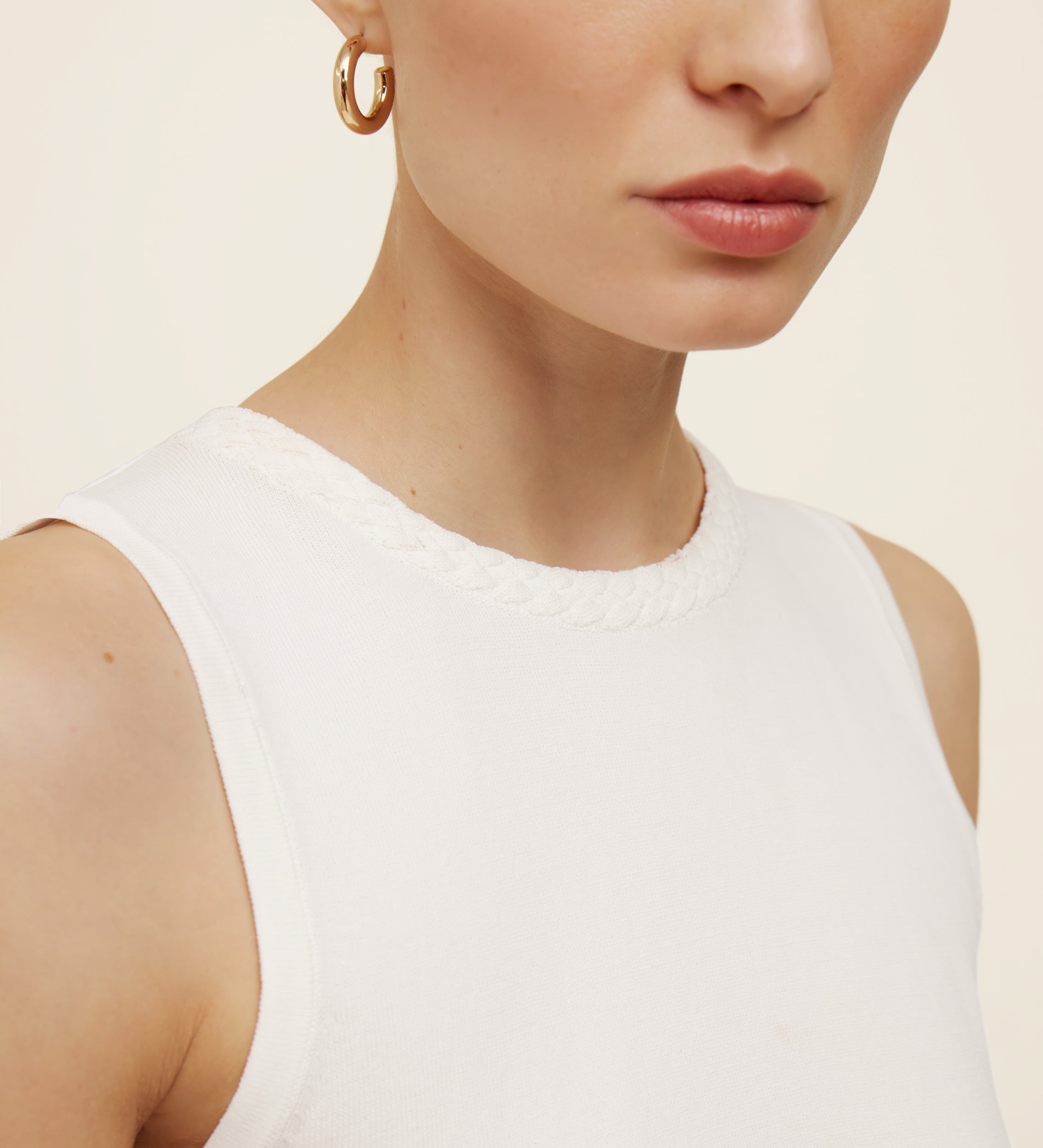 Top tricot sisado