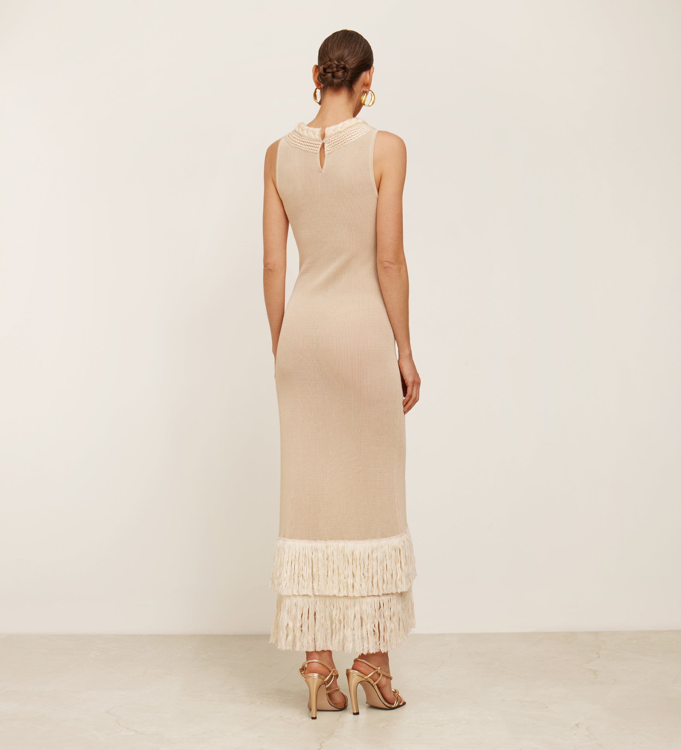 Fringe tricot dress