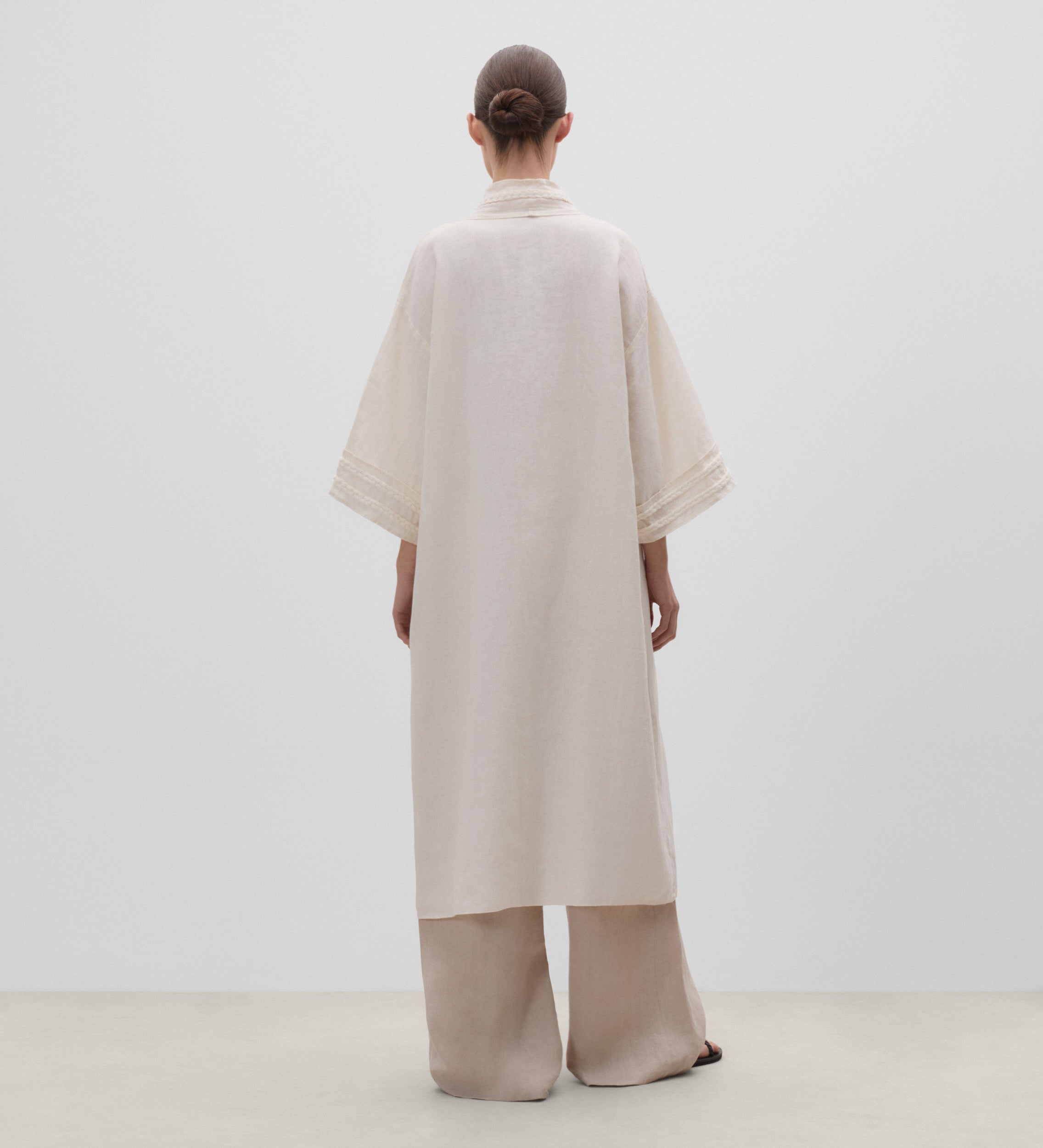Tresses caftan en lin