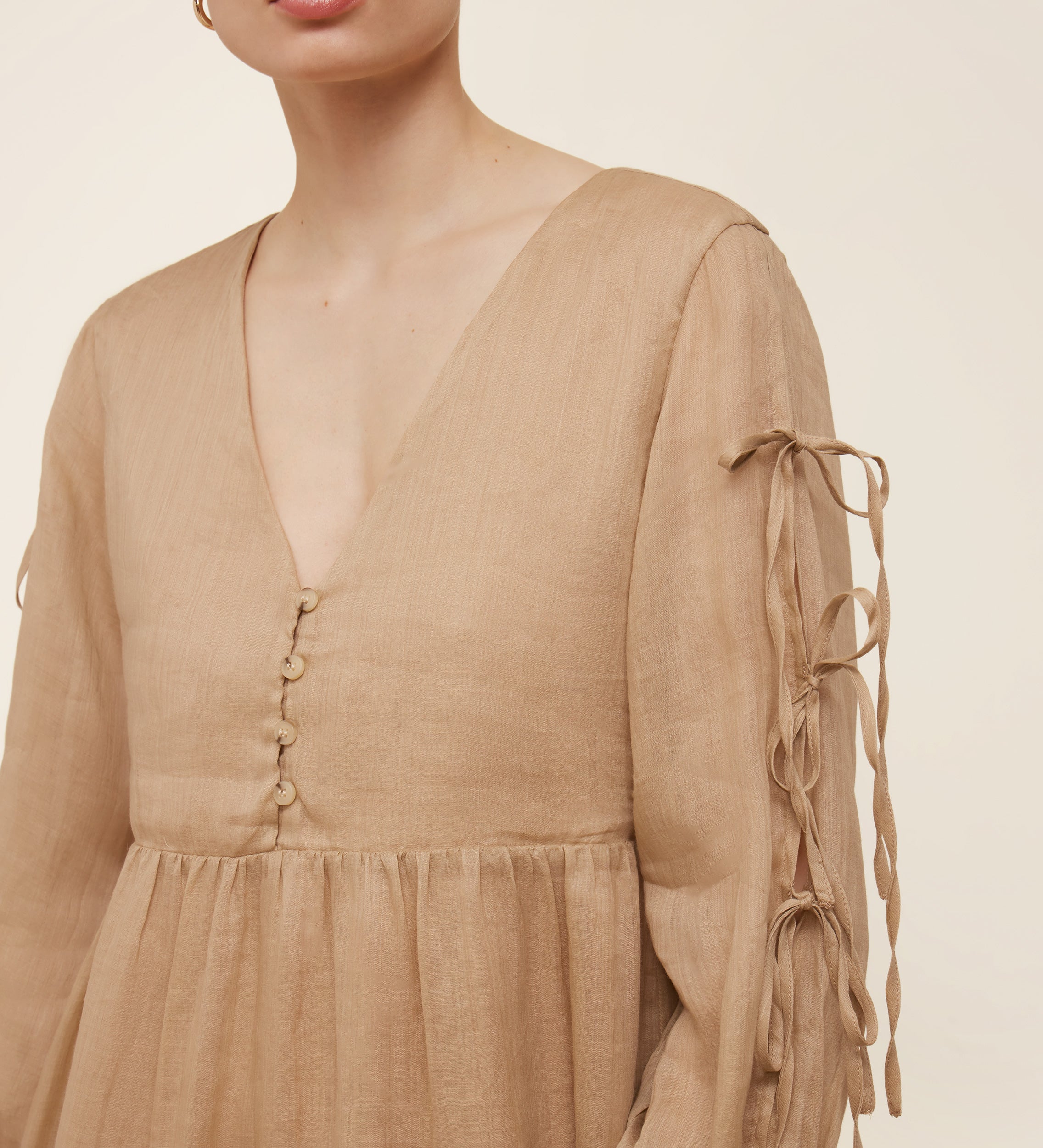 Vestido corto vaporoso