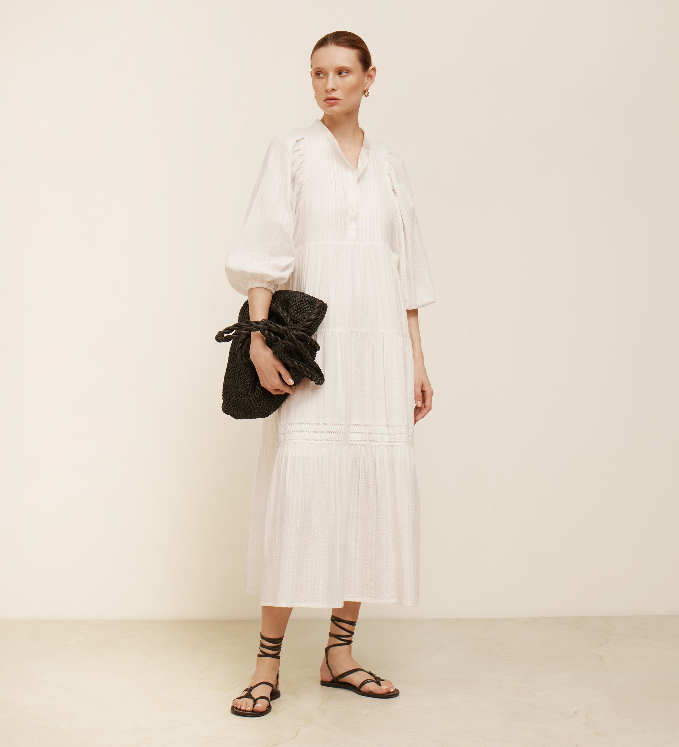 Robe à manches bouffantes
