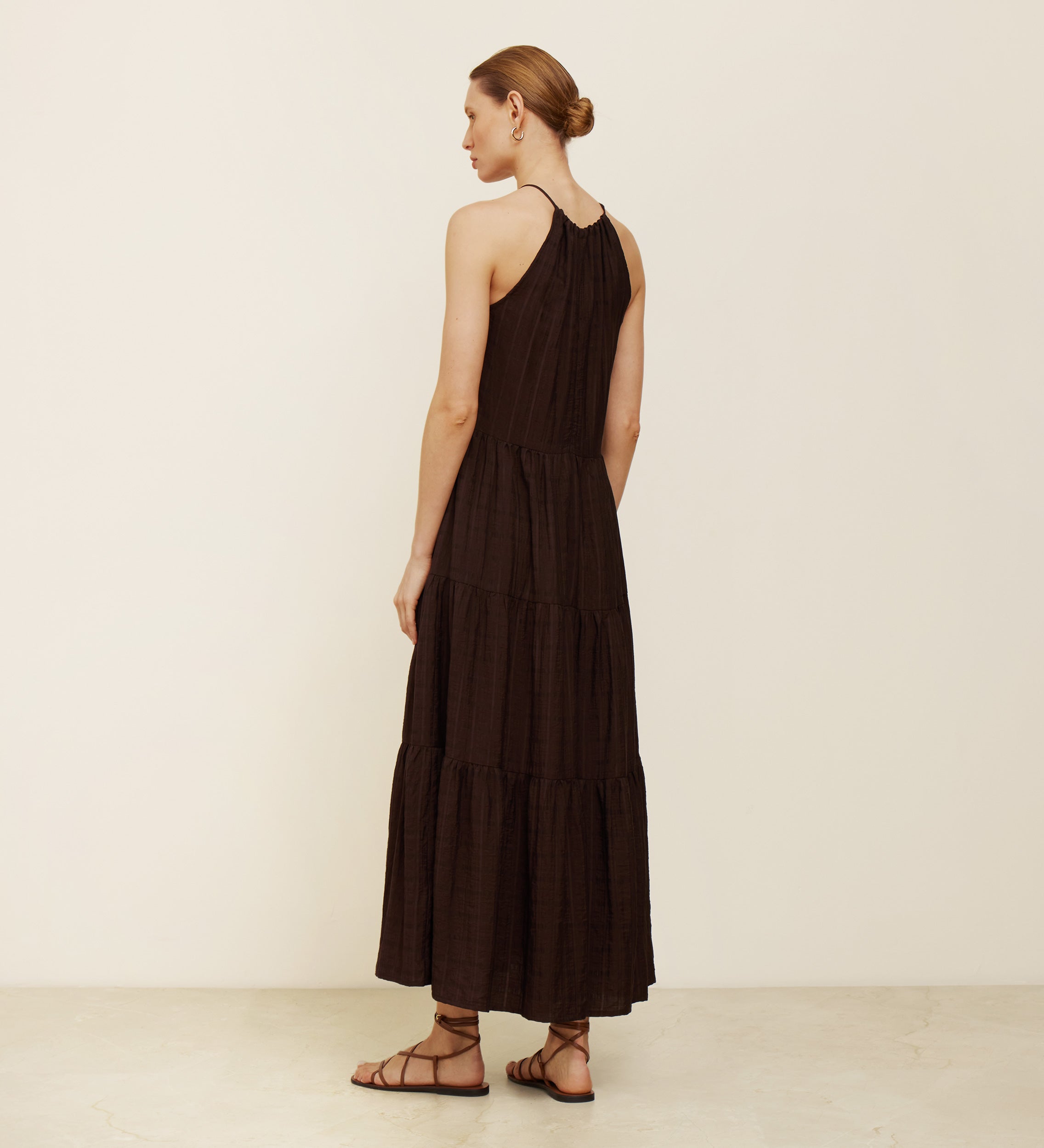 Vestido largo fluído