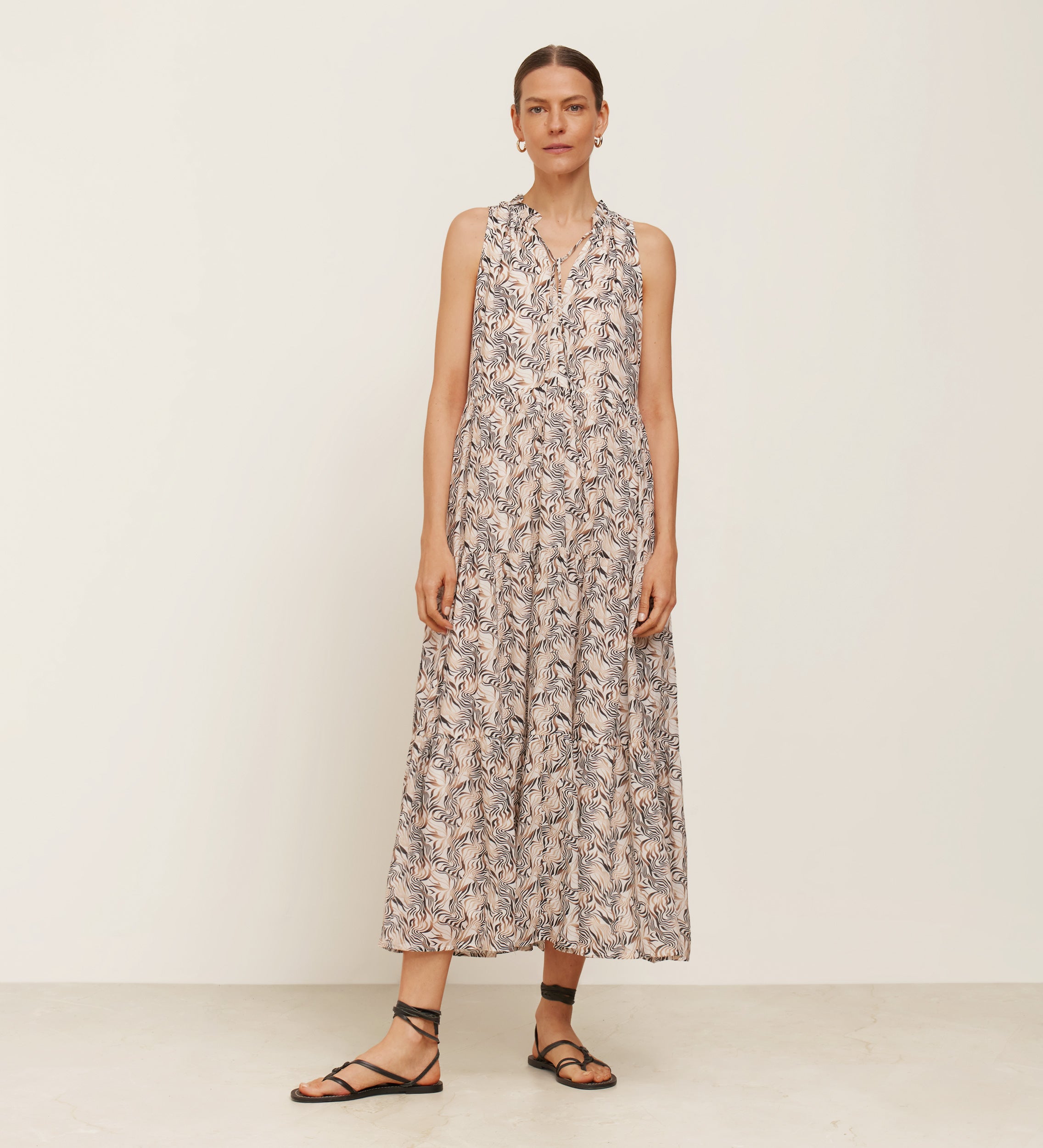 Vestido pisos estampado