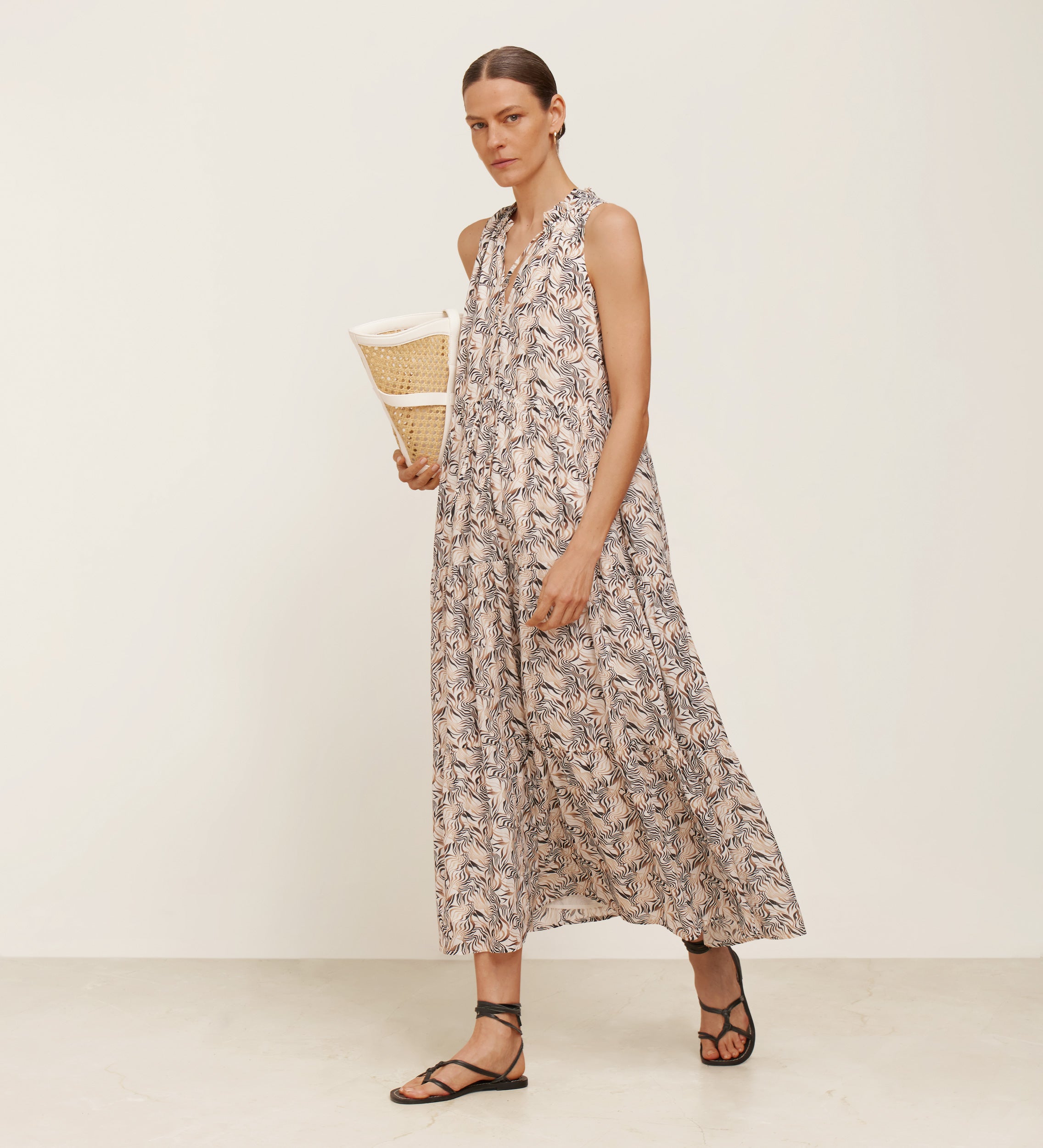 Vestido pisos estampado