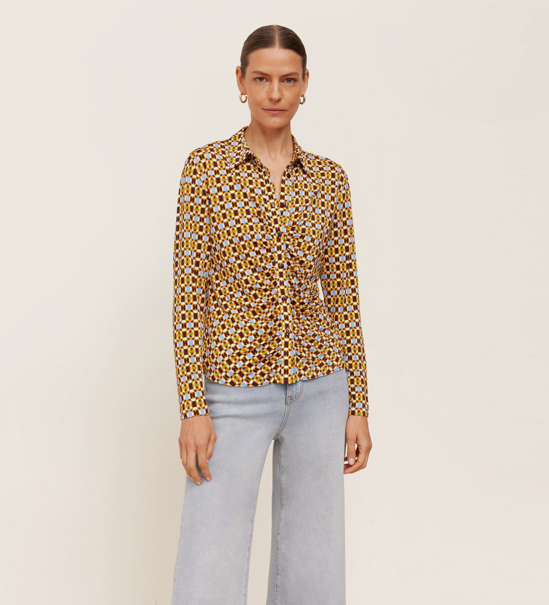 Chemise en maille imprimée