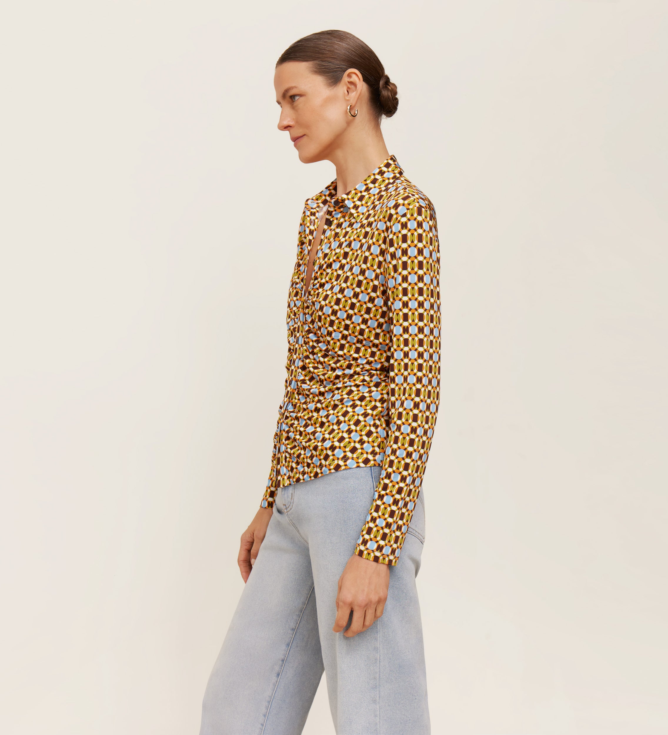 Chemise en maille imprimée