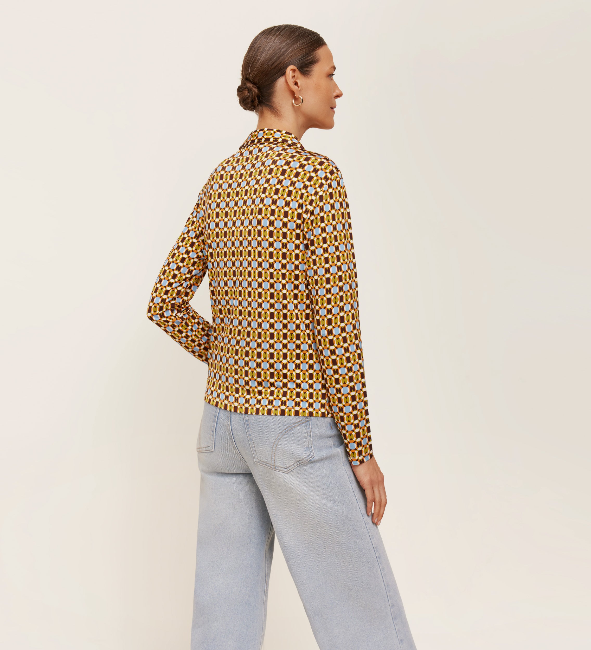 Chemise en maille imprimée