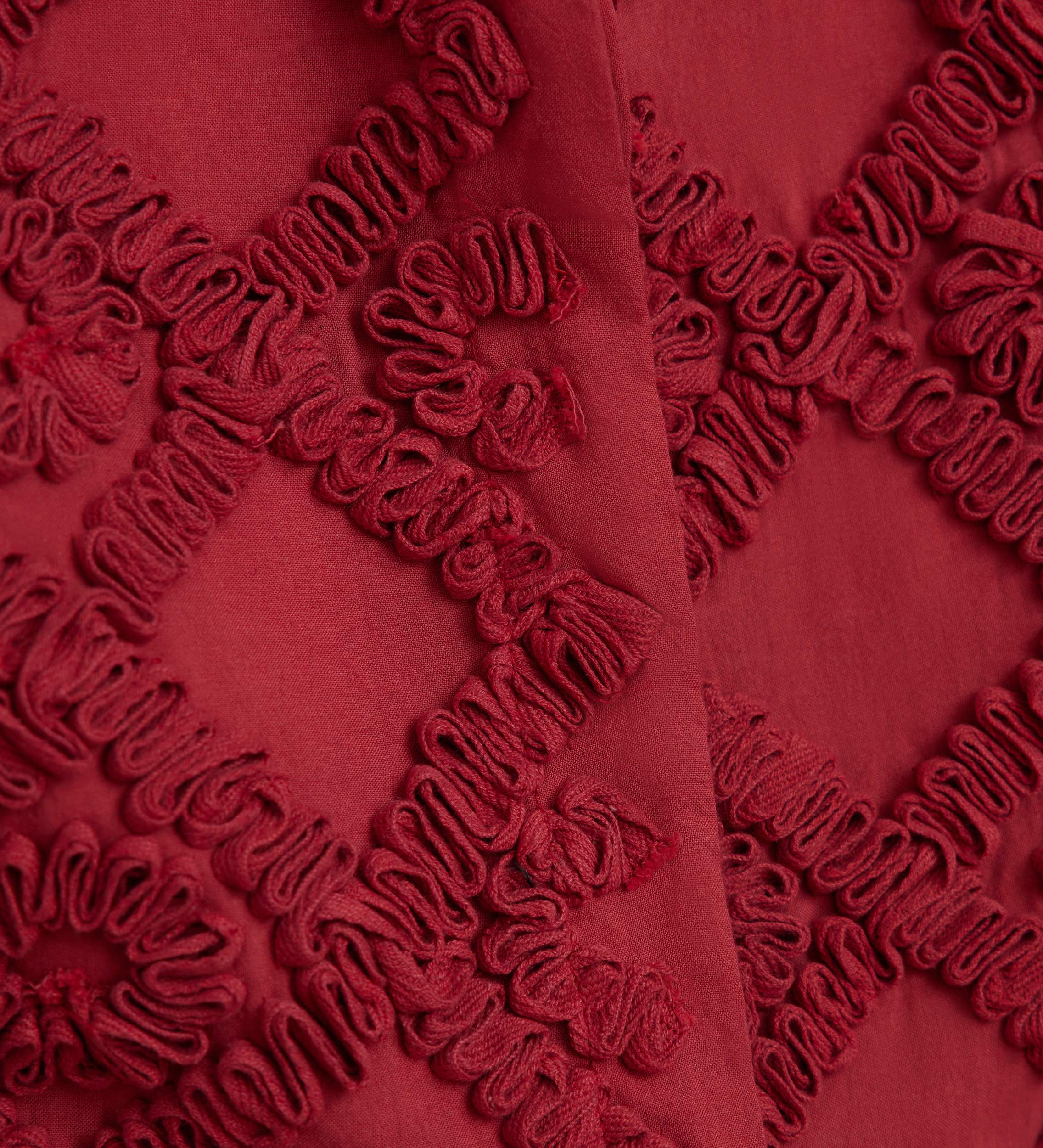 Embroidered ribbon top