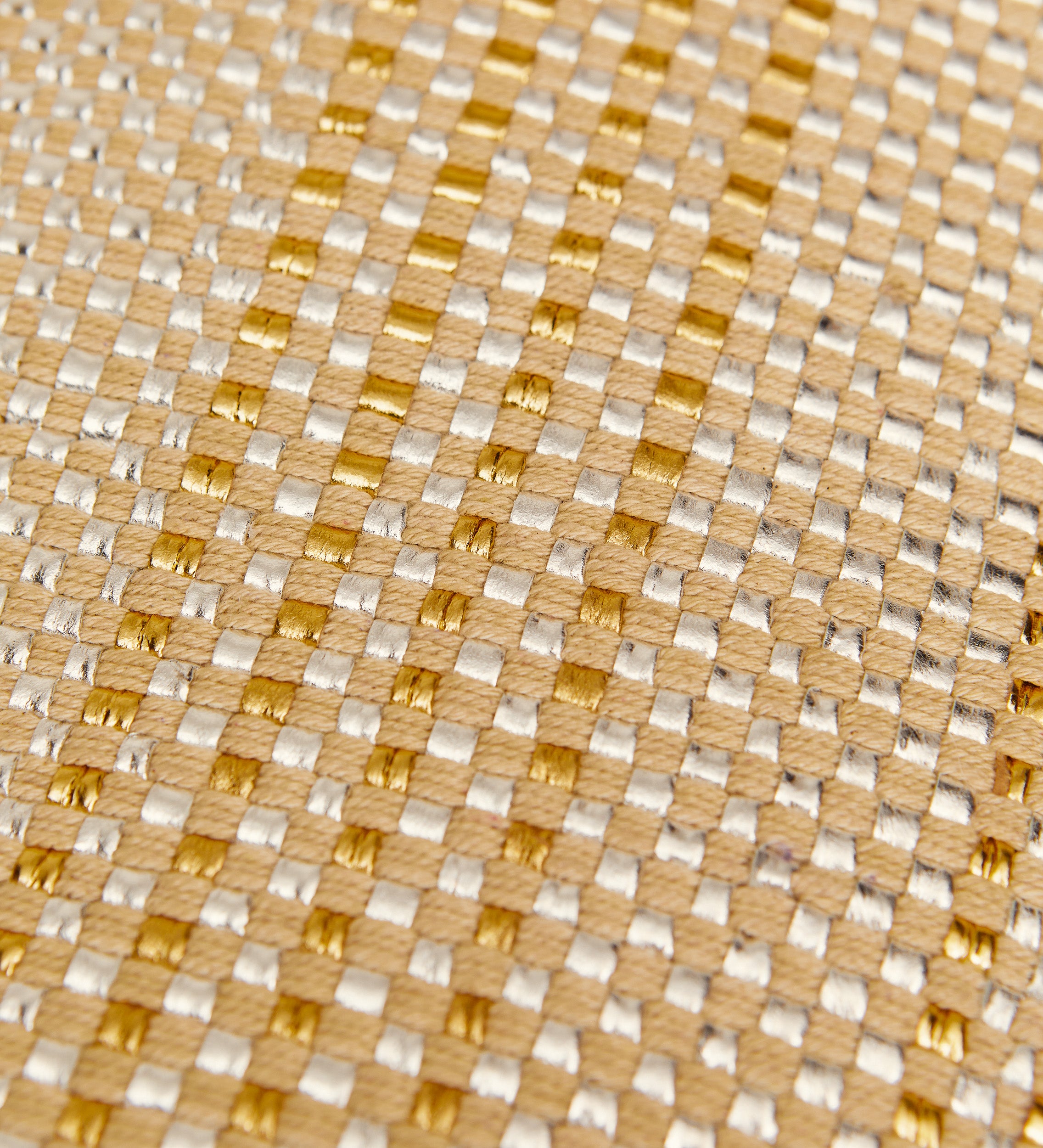 Metallic leather bag