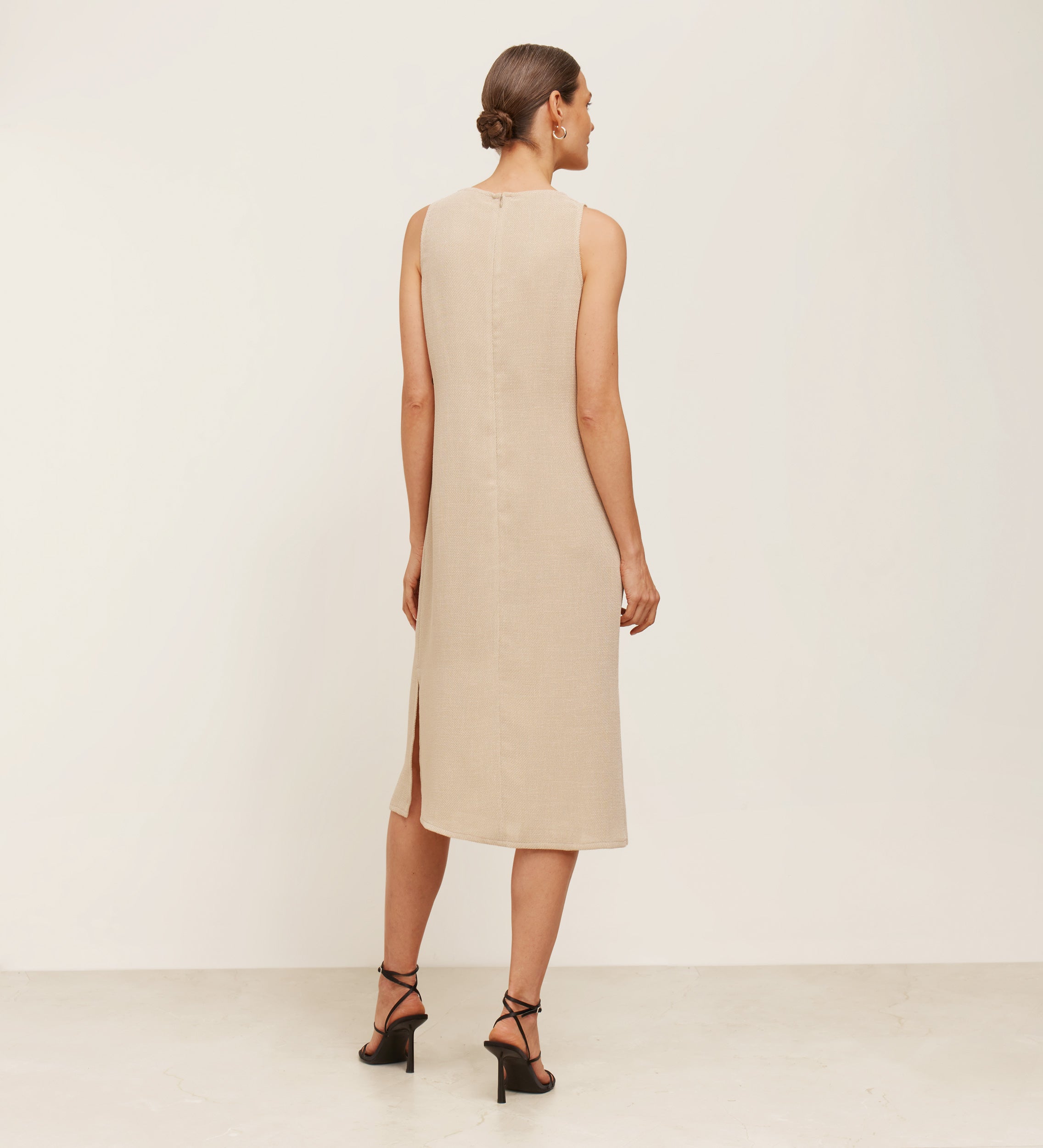 Pleated midi dress