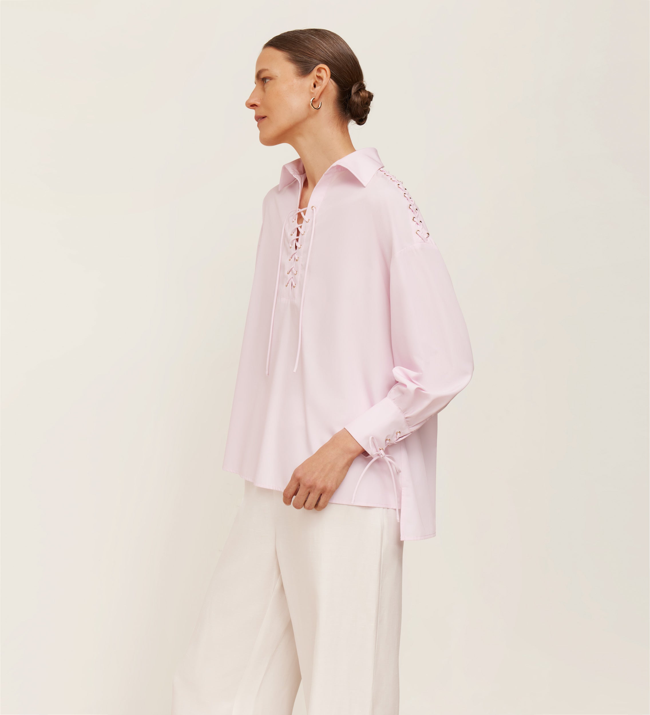Camisa eyelets lazada