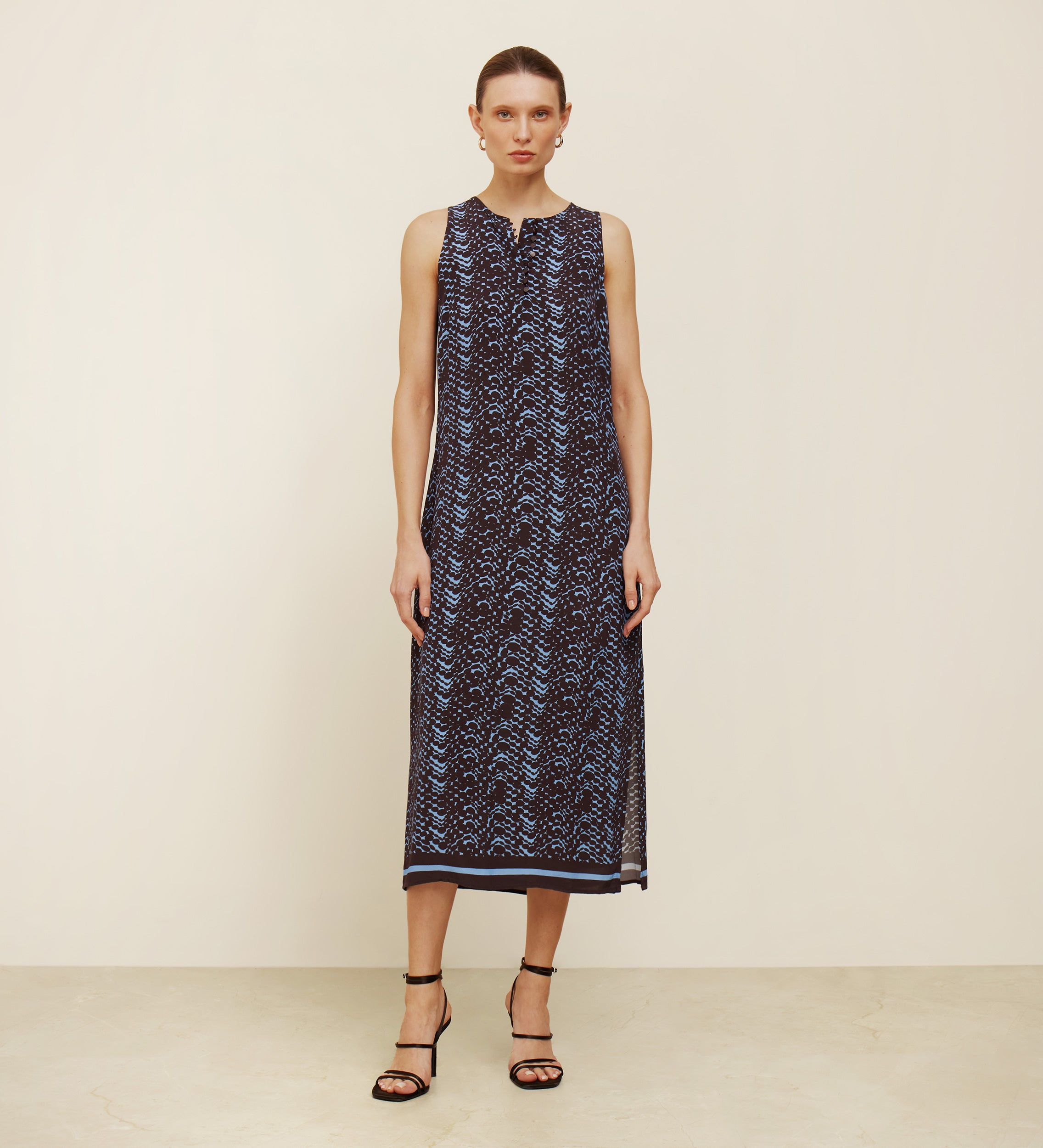 Robe midi imprimée