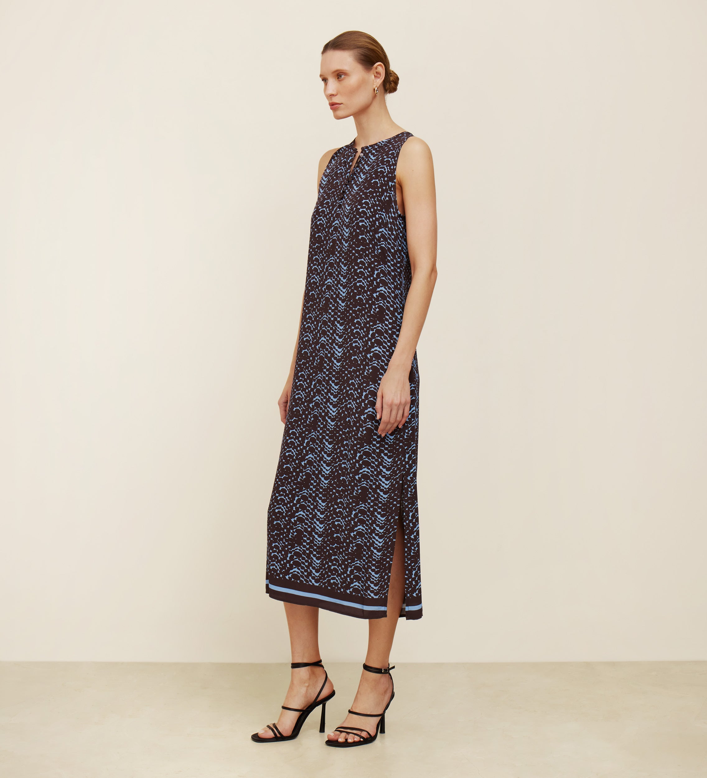 Robe midi imprimée