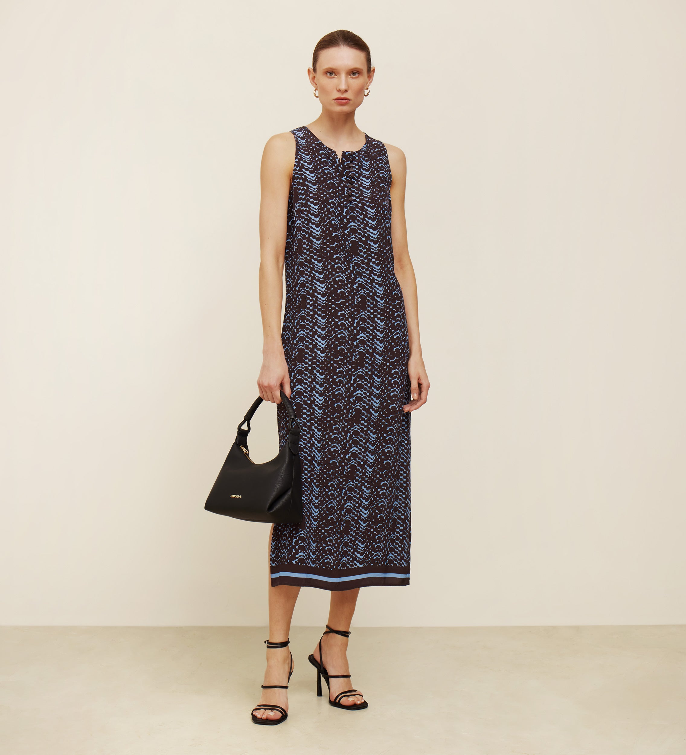 Robe midi imprimée