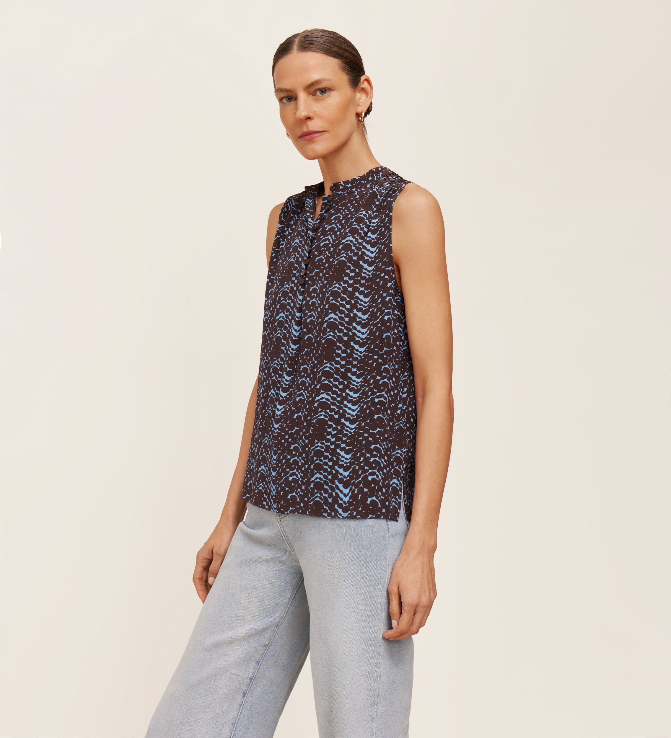 Blusa sisada estampada