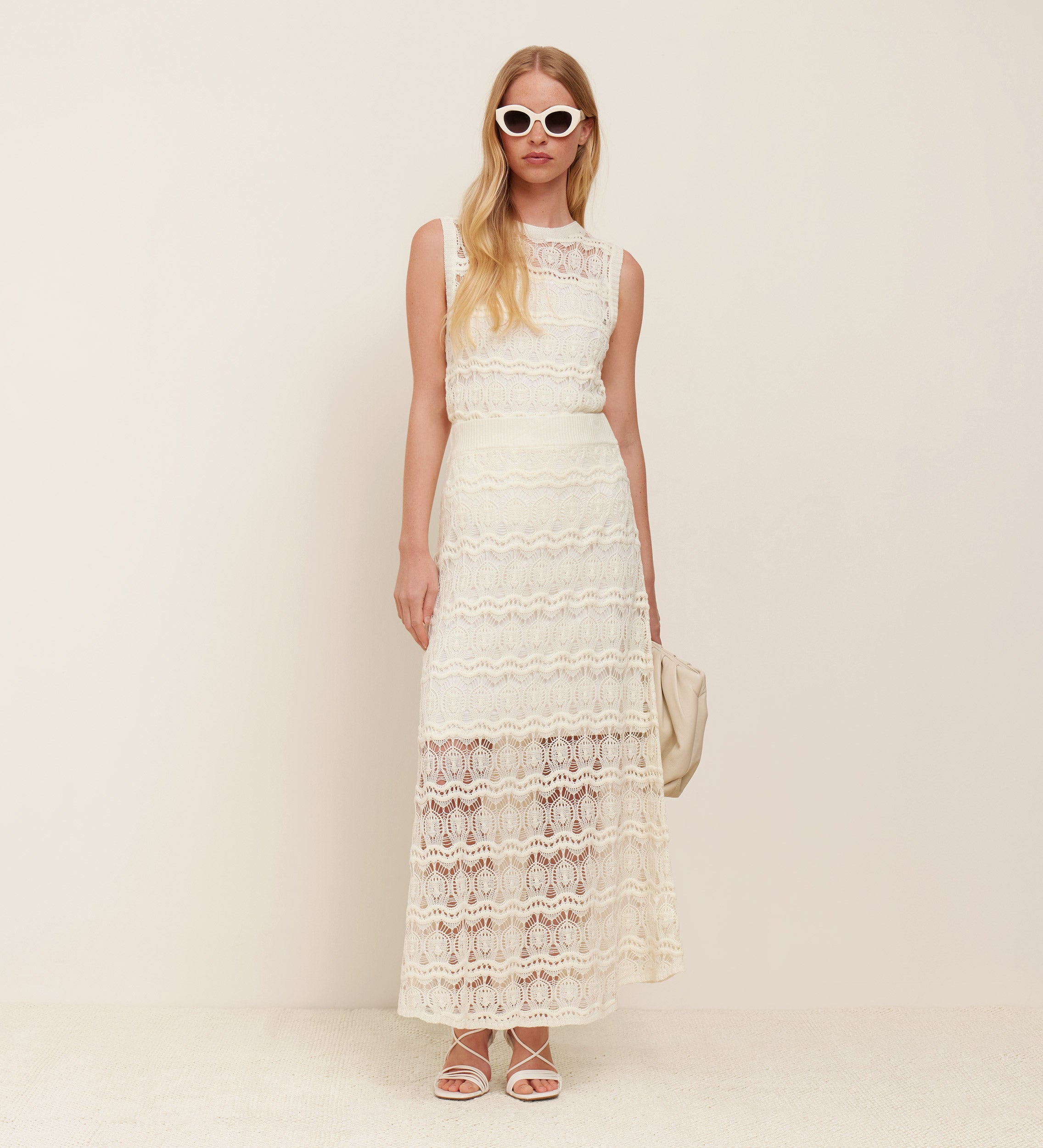 Falda tricot evasé