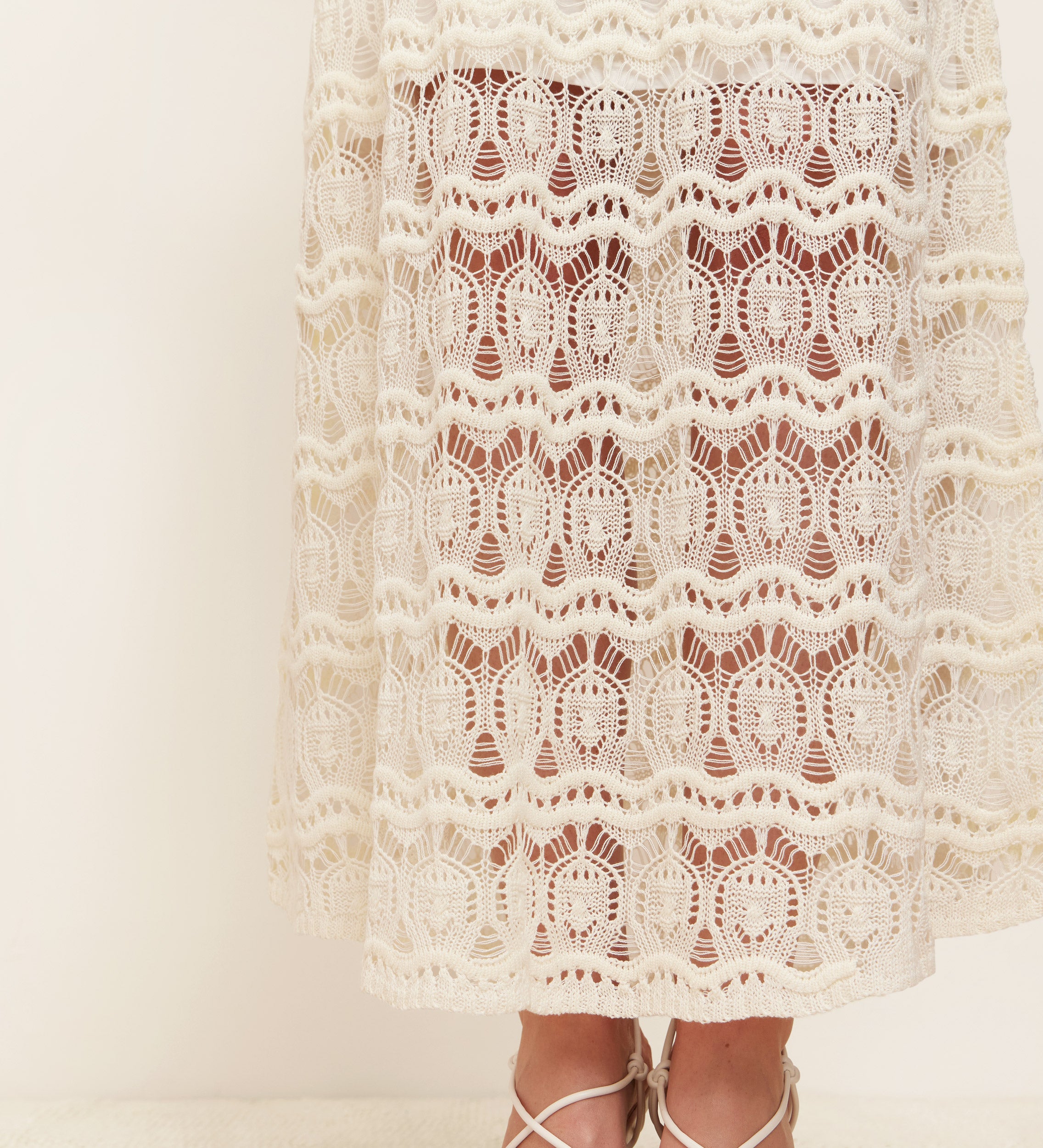Falda tricot evasé