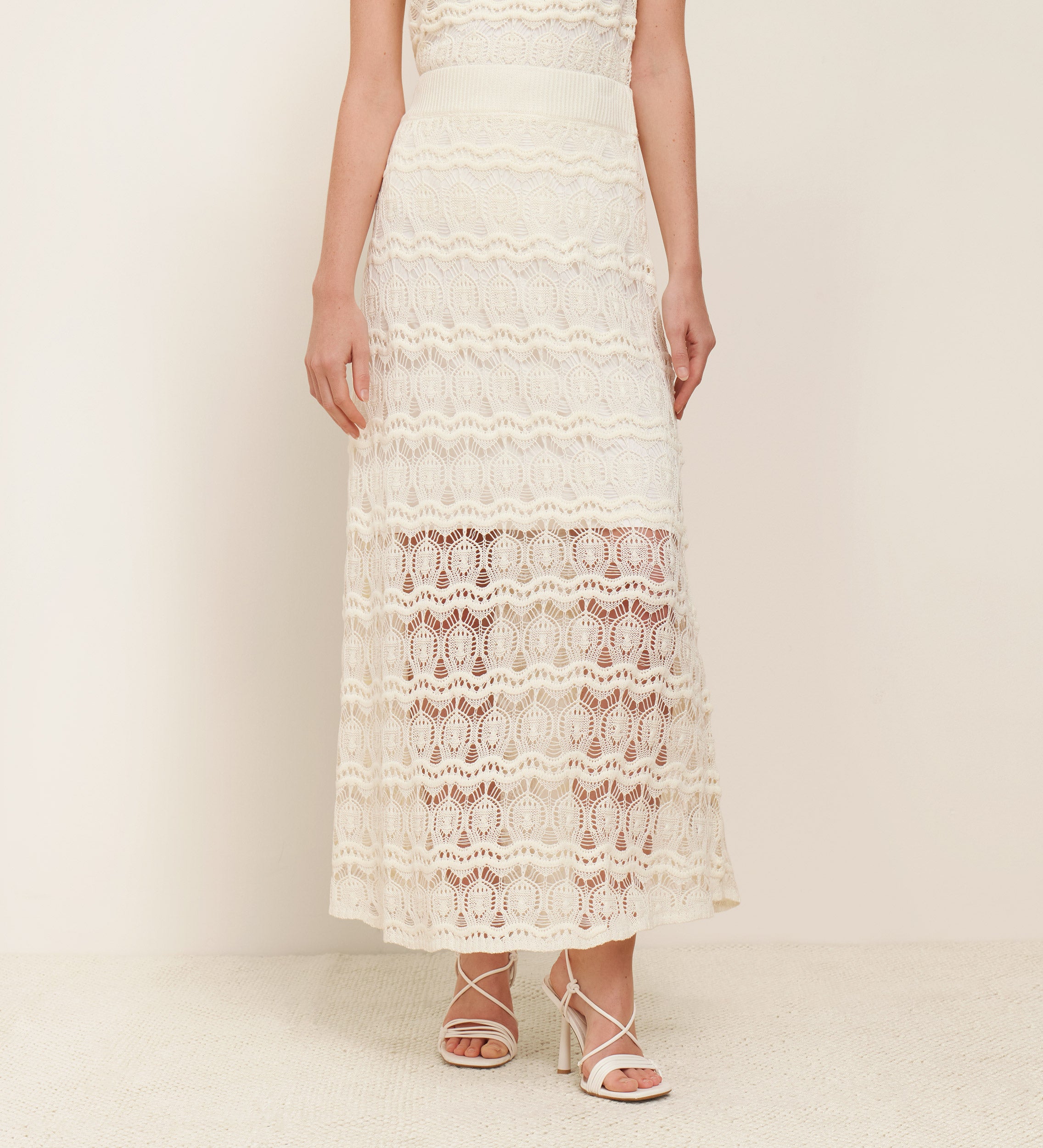 Falda tricot evasé