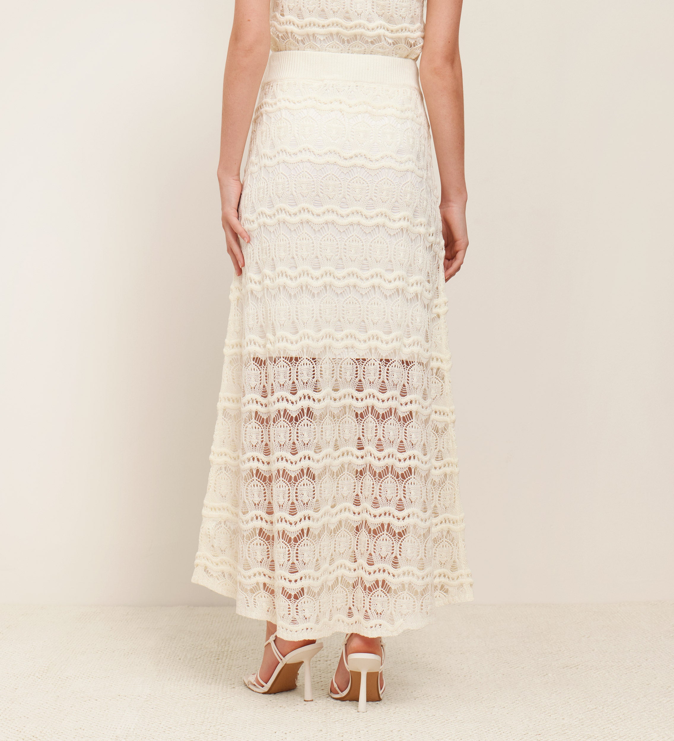 Falda tricot evasé