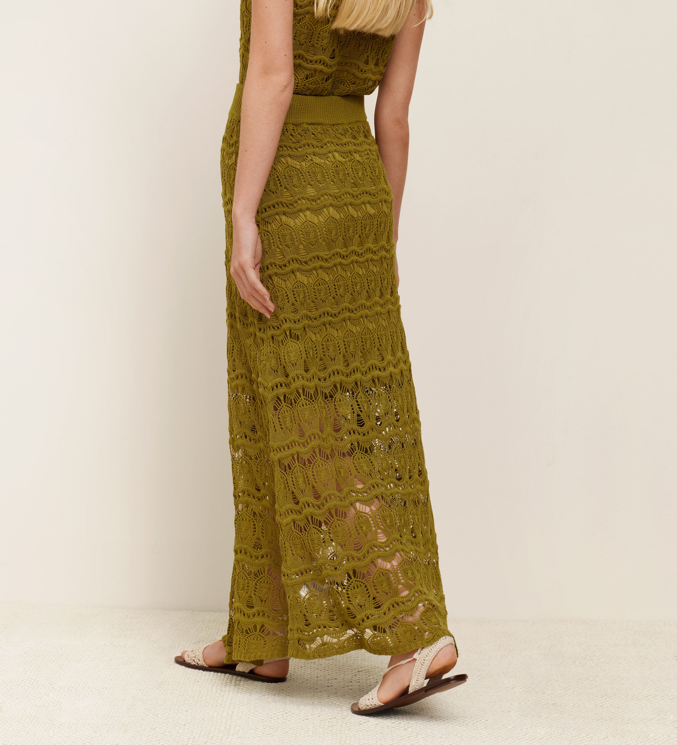 A-line tricot skirt