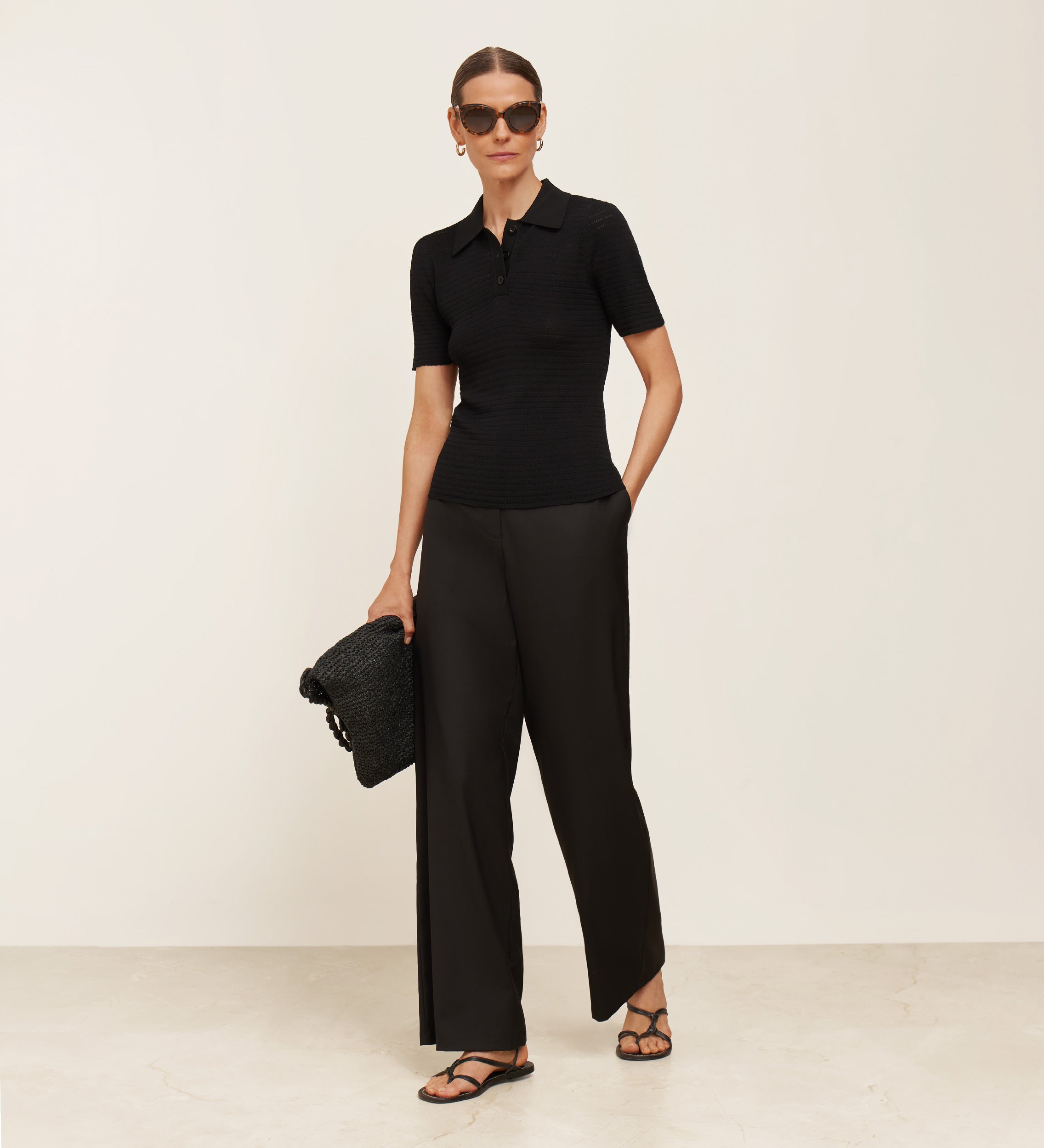 Top tricot polo