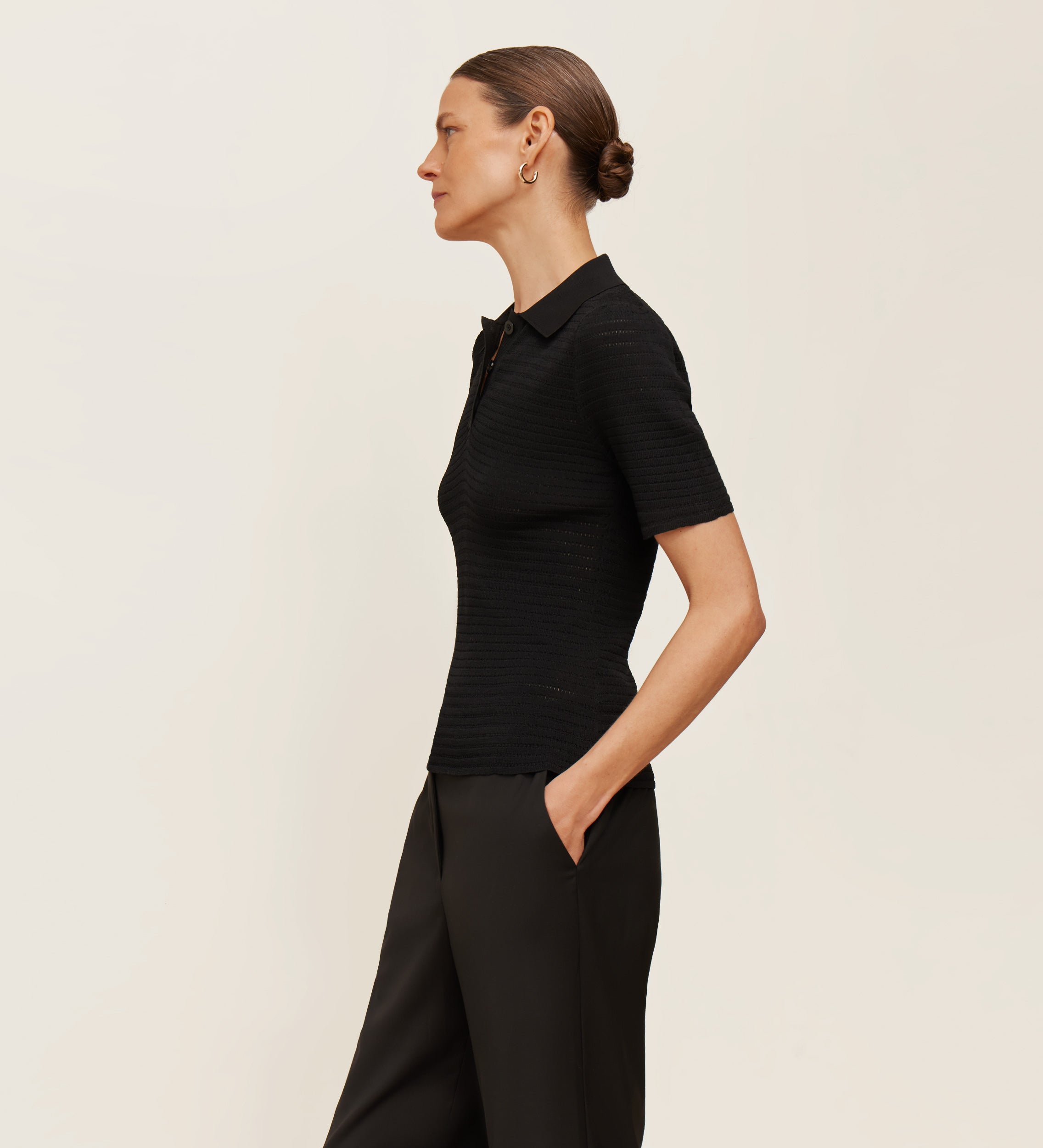 Top tricot polo