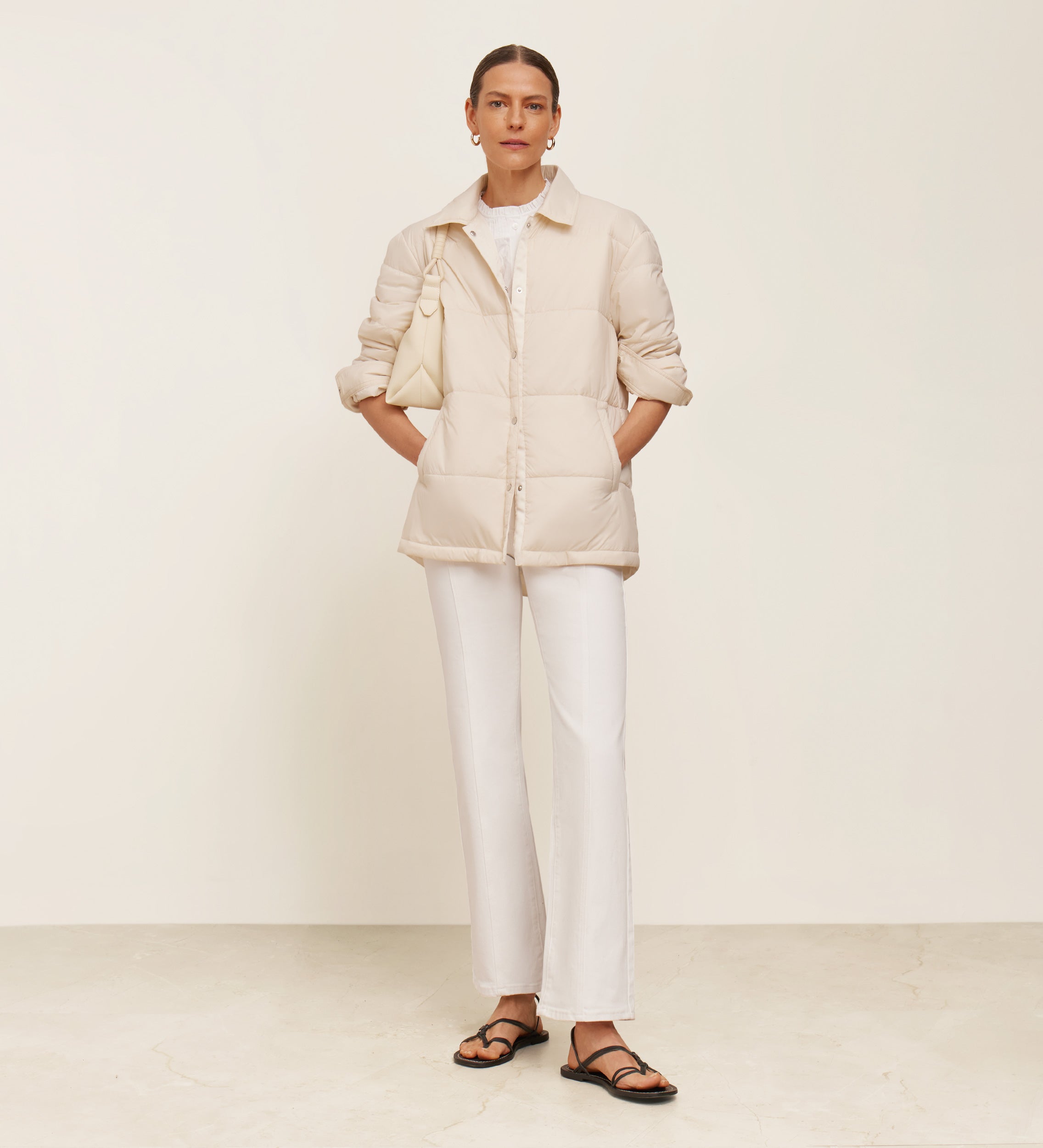 Parka courte réversible