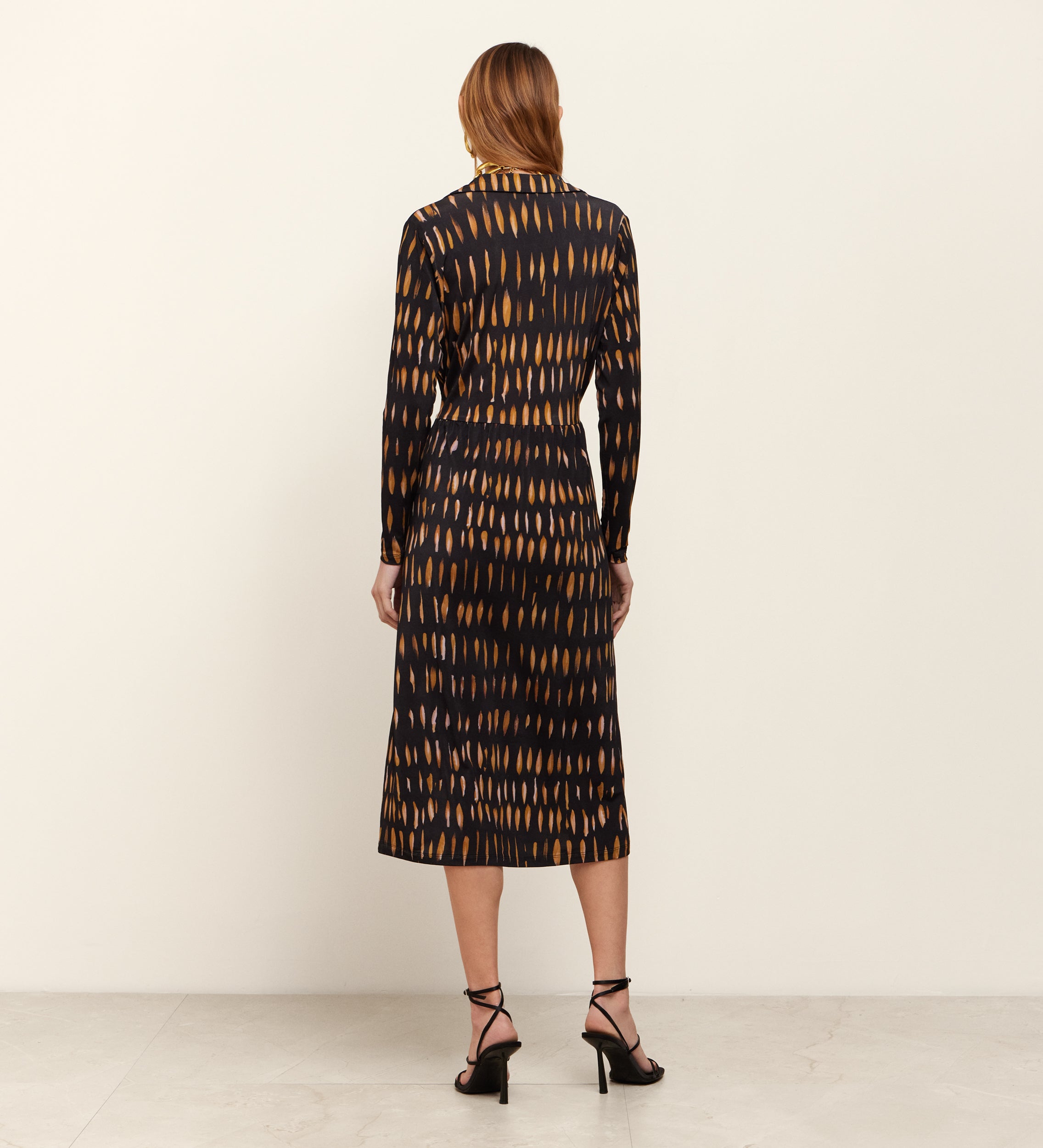 Robe en maille imprimée