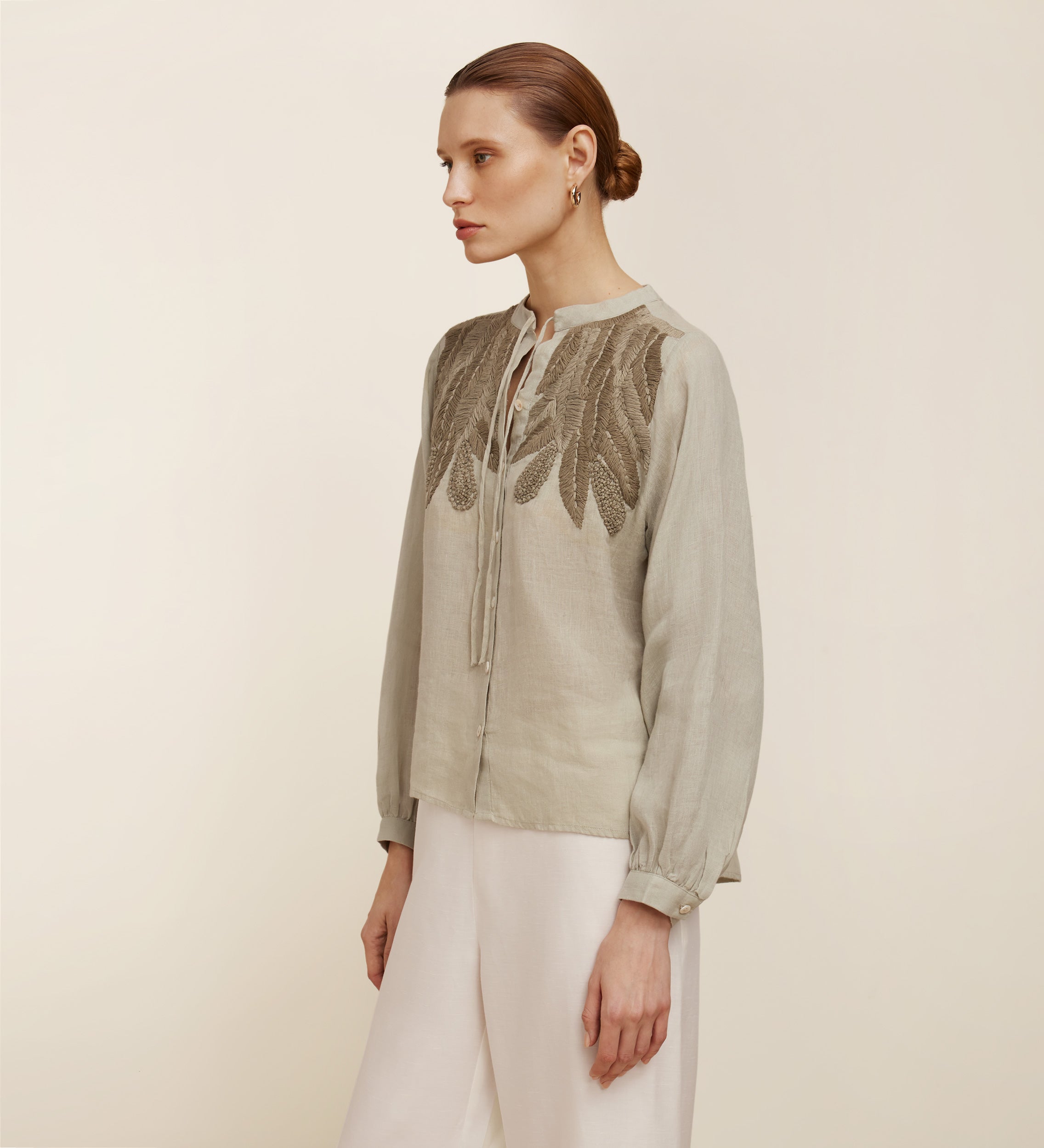 Hand embroidered blouse