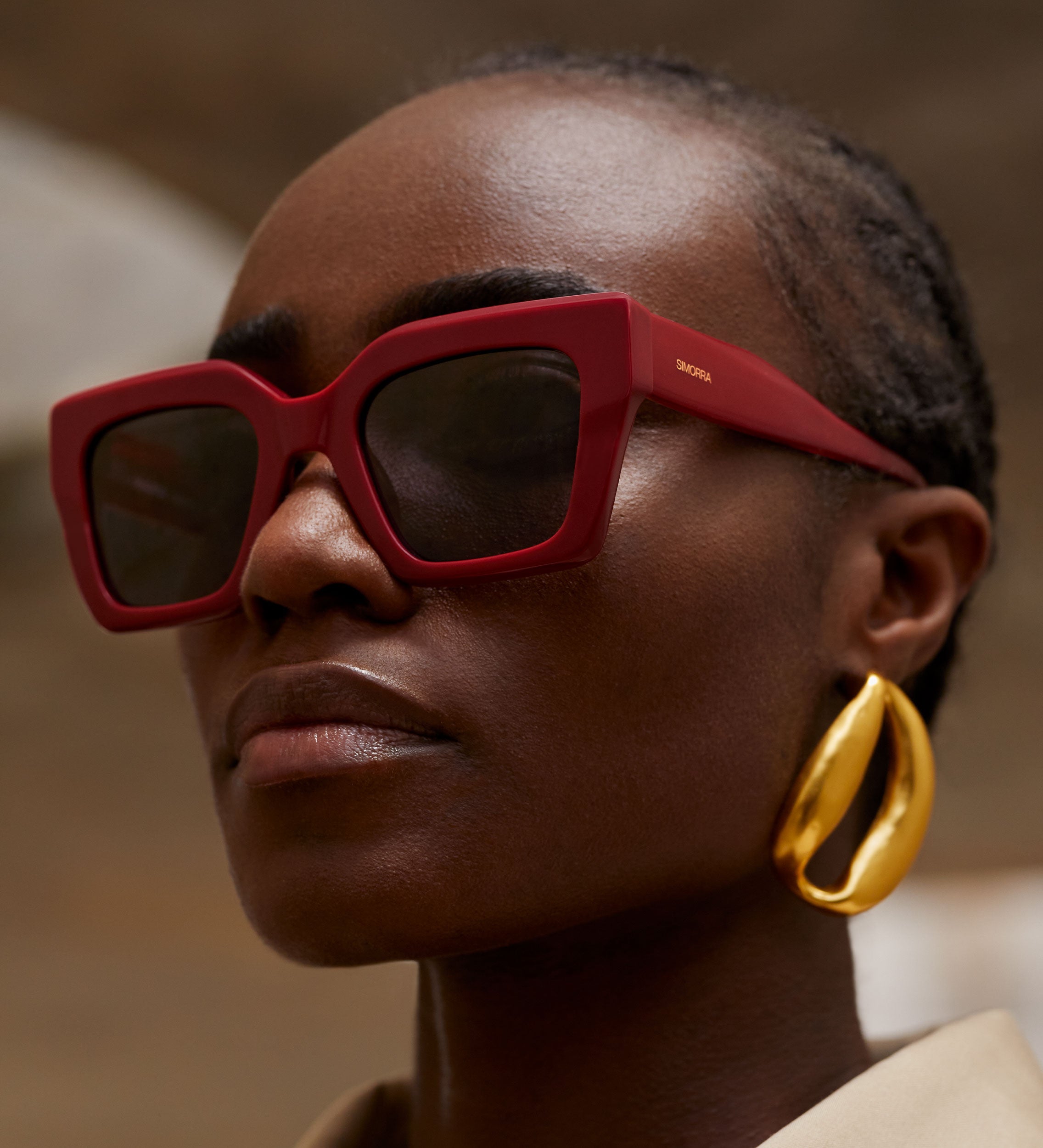 Oversized cat eye sunglasses