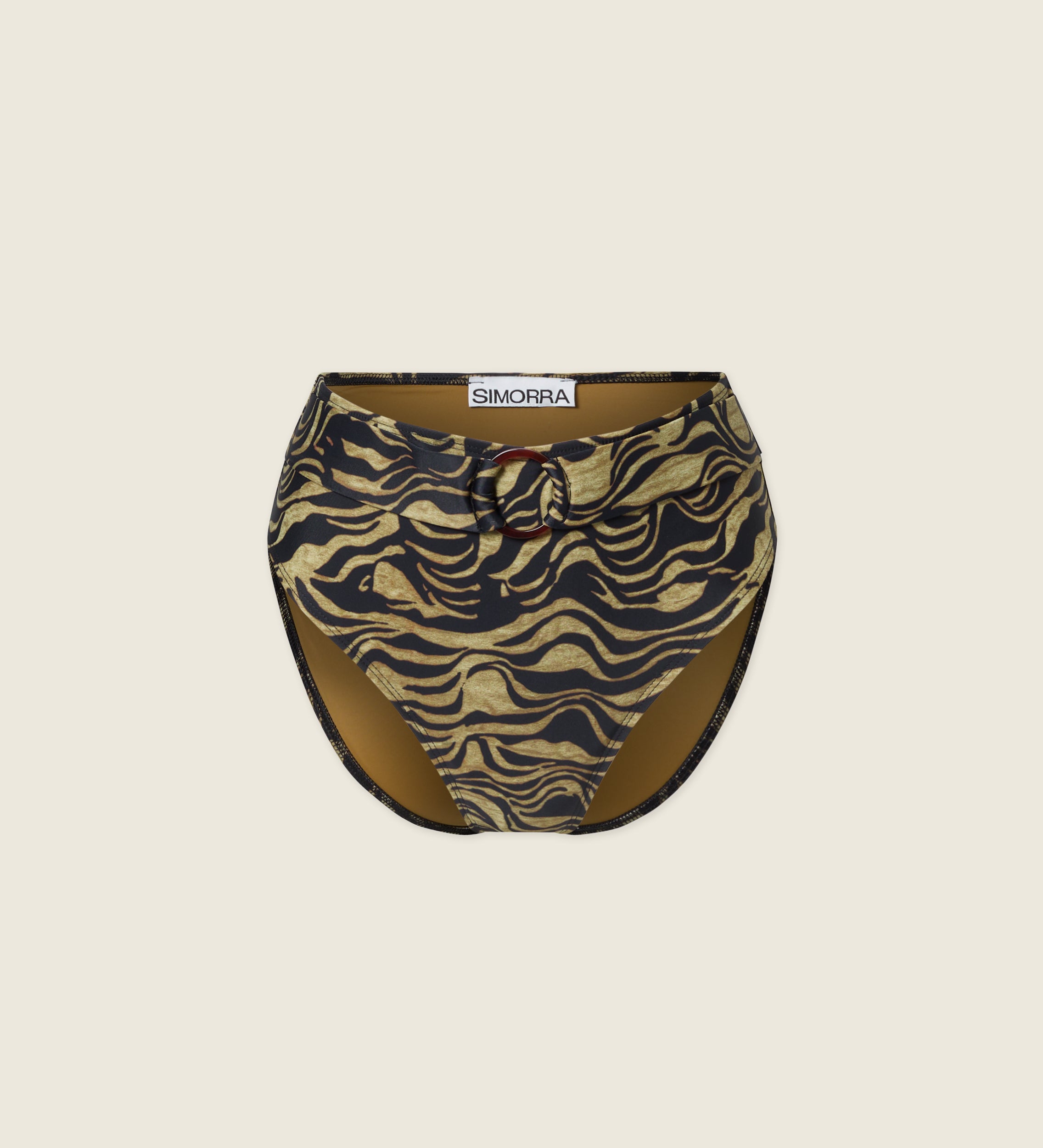 Braga de bikini de tiro alto