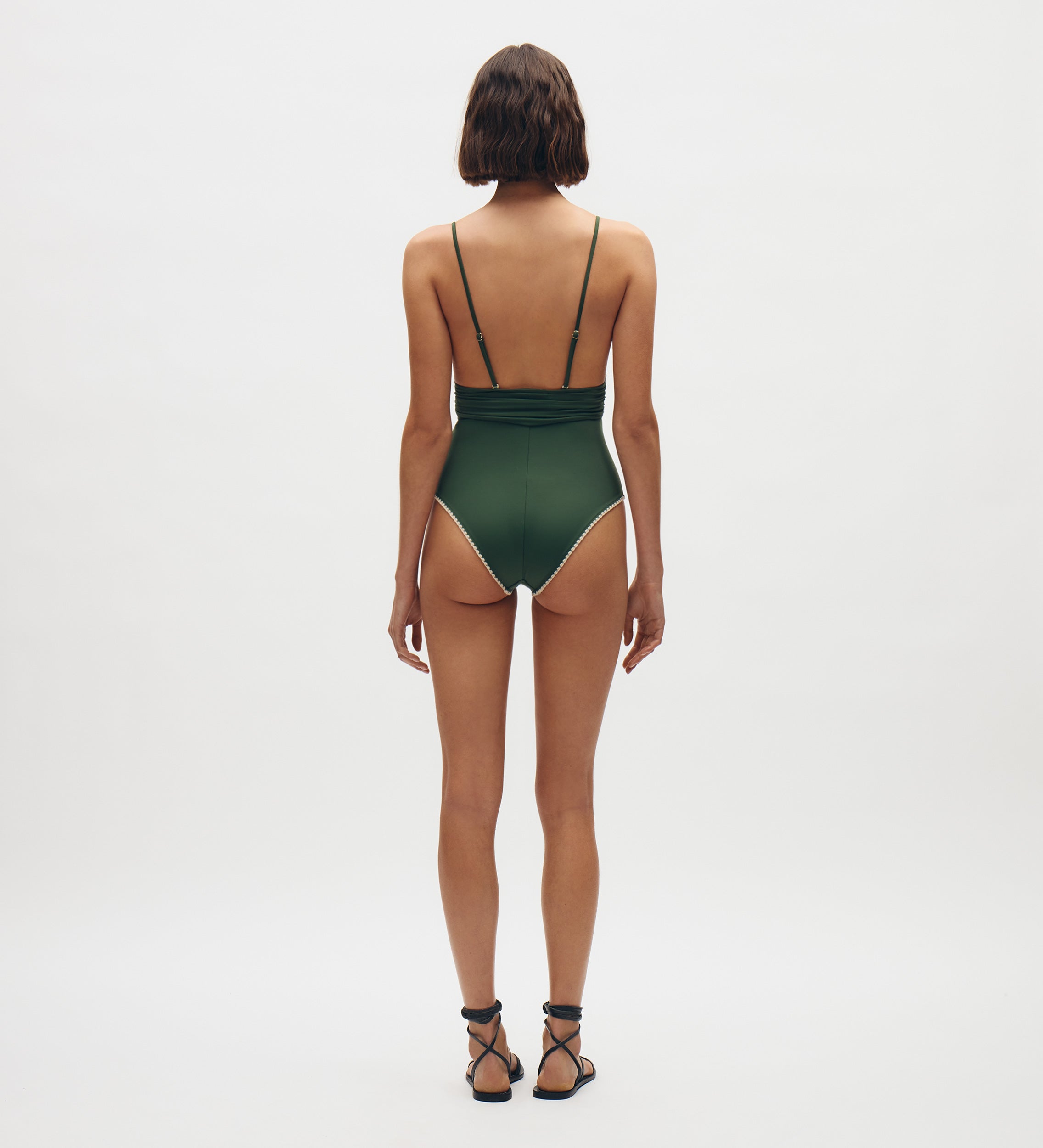 V-neck swimsuit