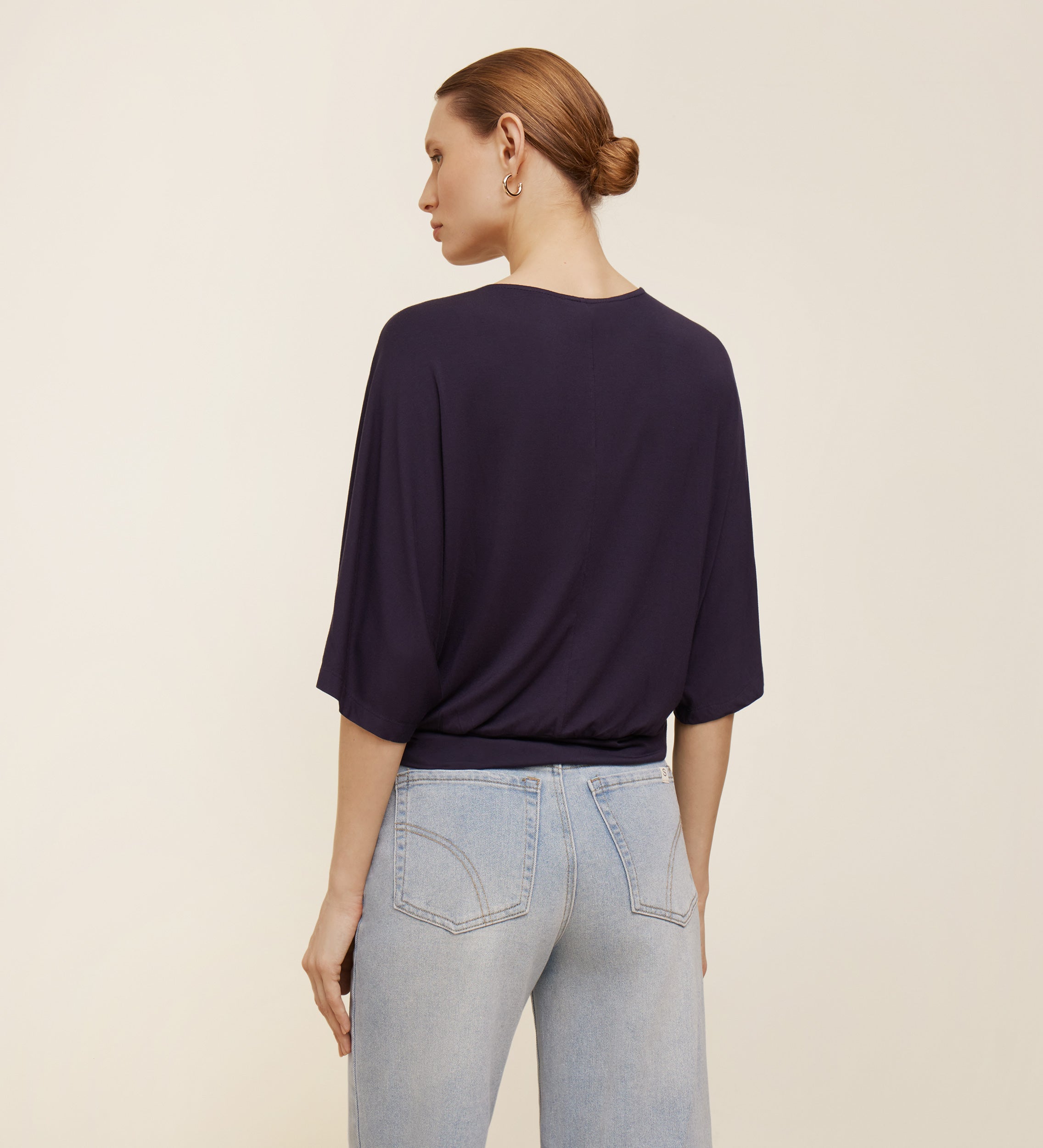 Top en maille à nœud