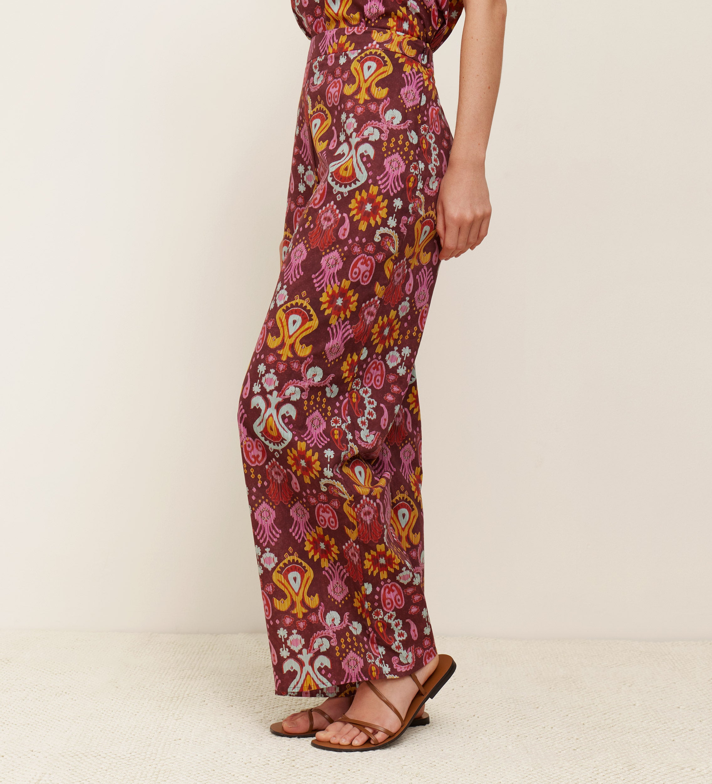 Pantalon imprimé fluide