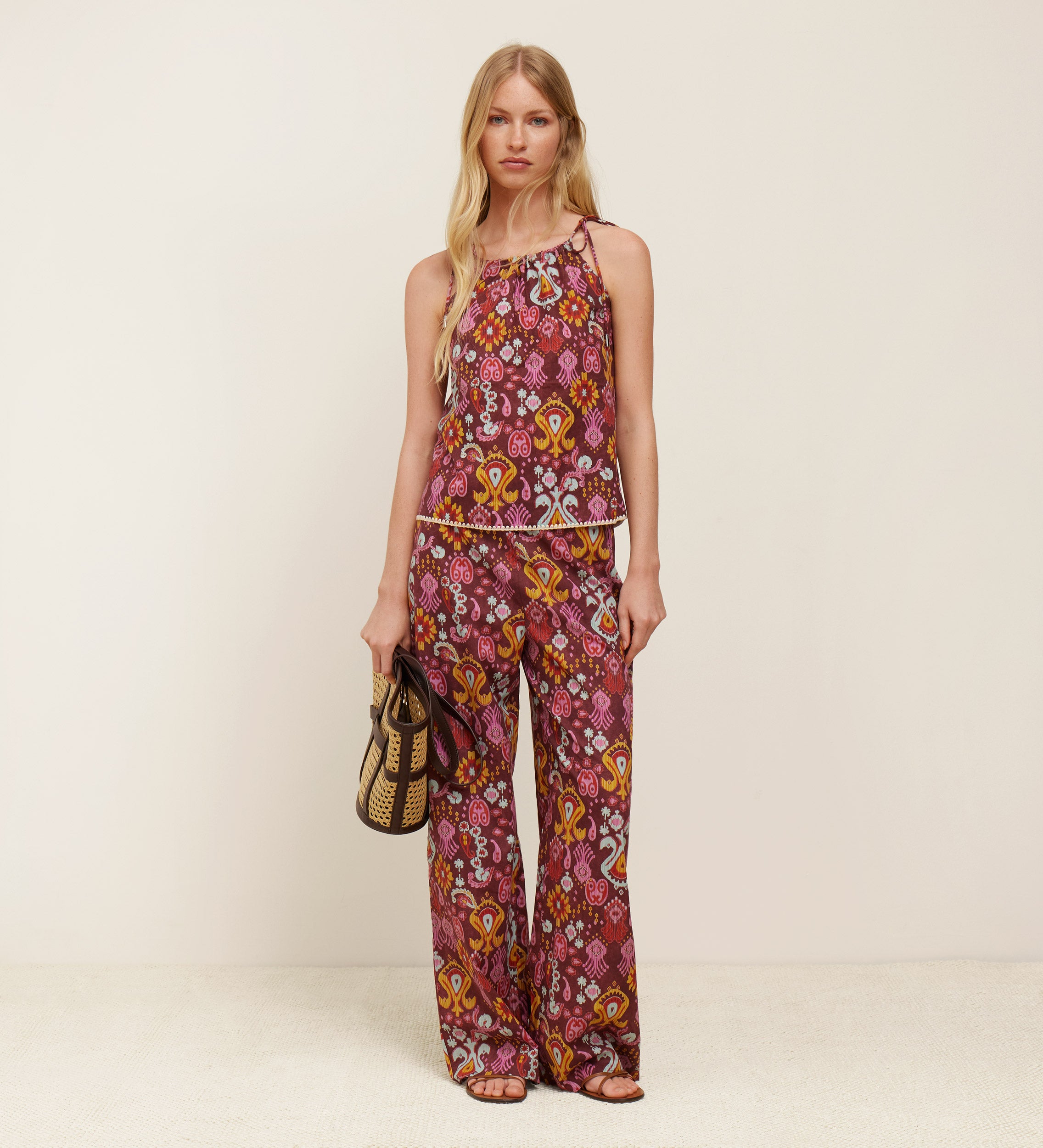 Pantalon imprimé fluide