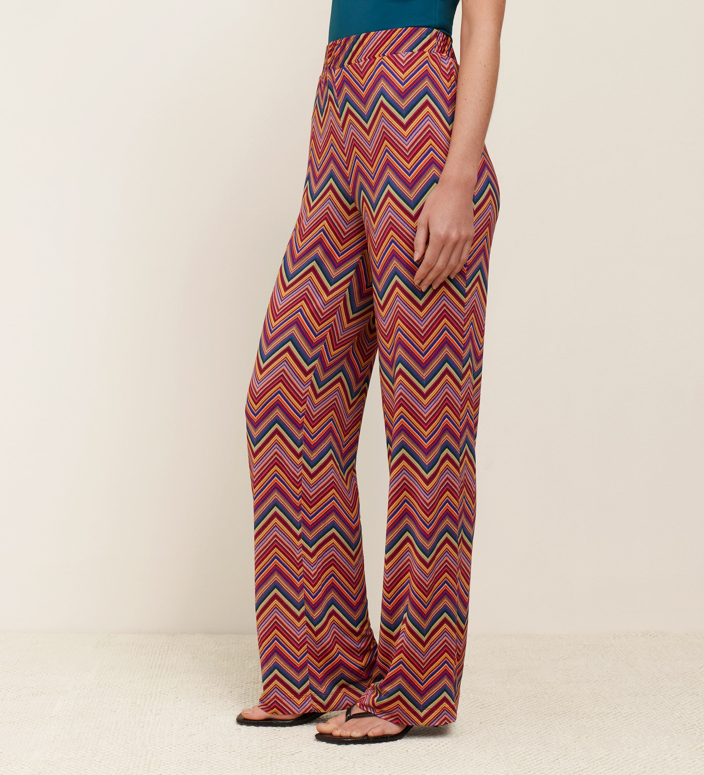 Pantalon stretch imprimé