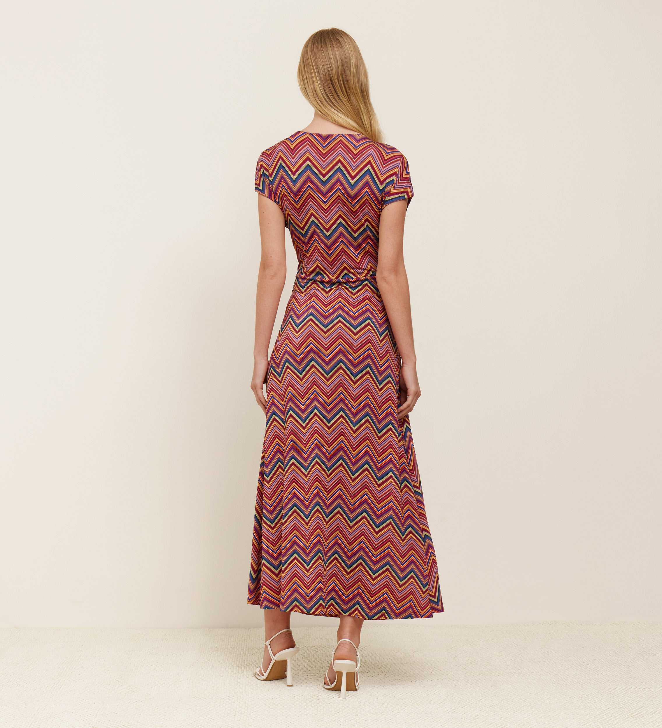 Robe en maille imprimée