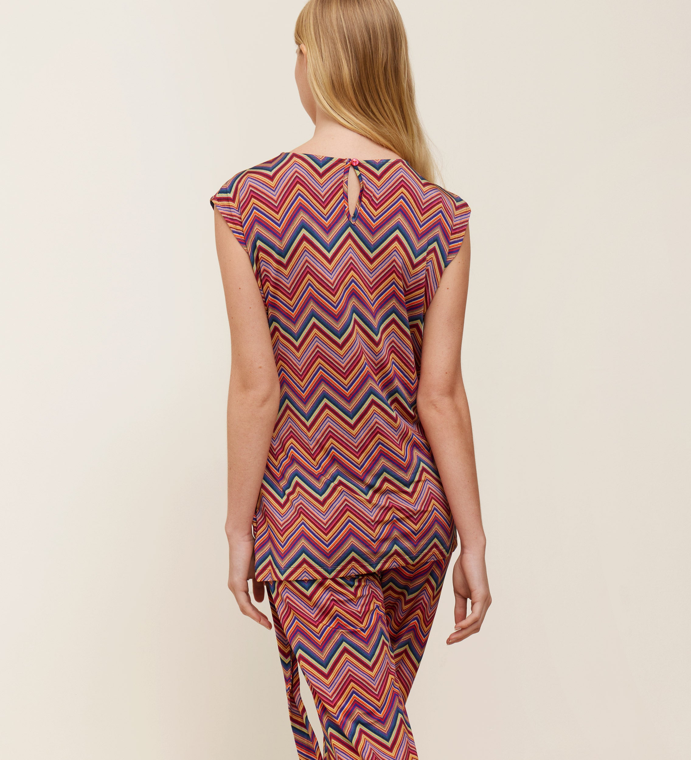 Top estampado lazo