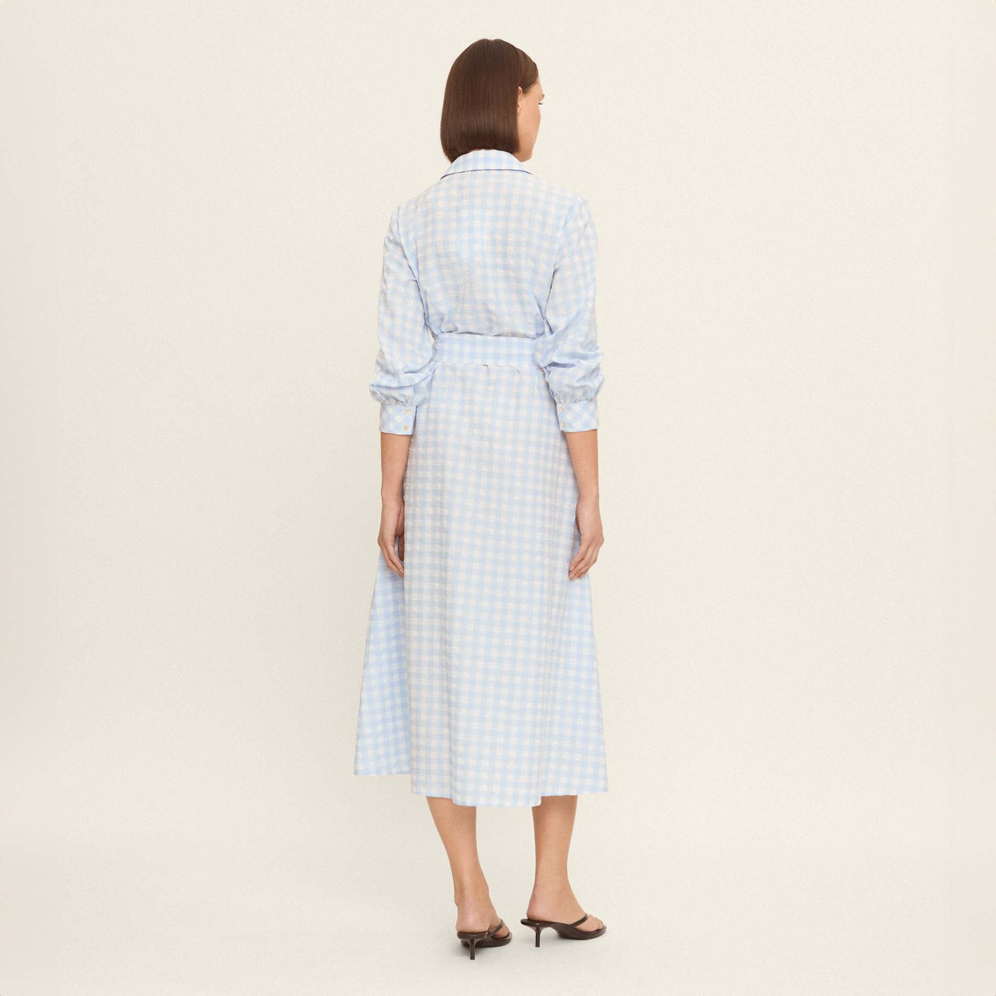 Vestido camisero vichy