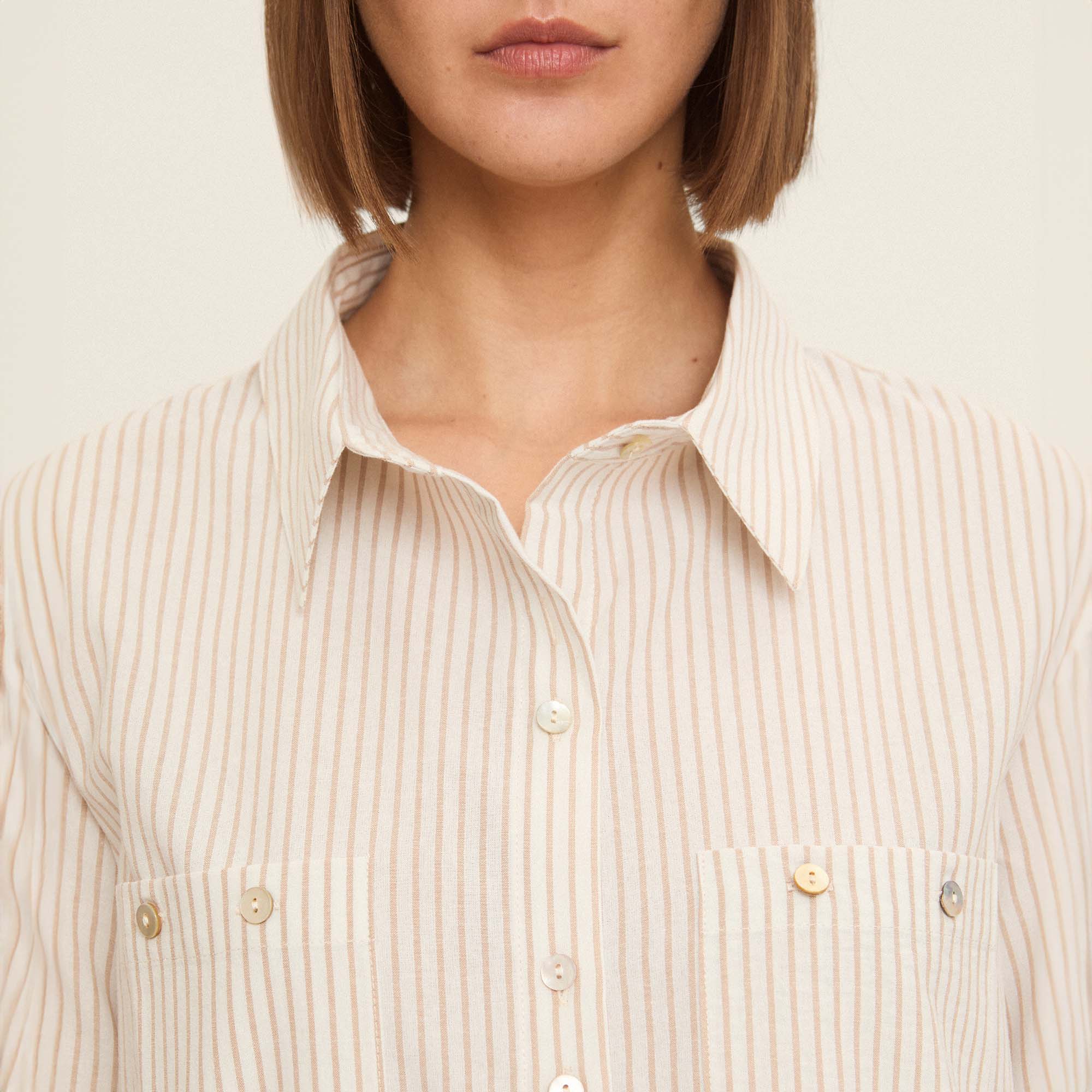 Striped cotton shirt