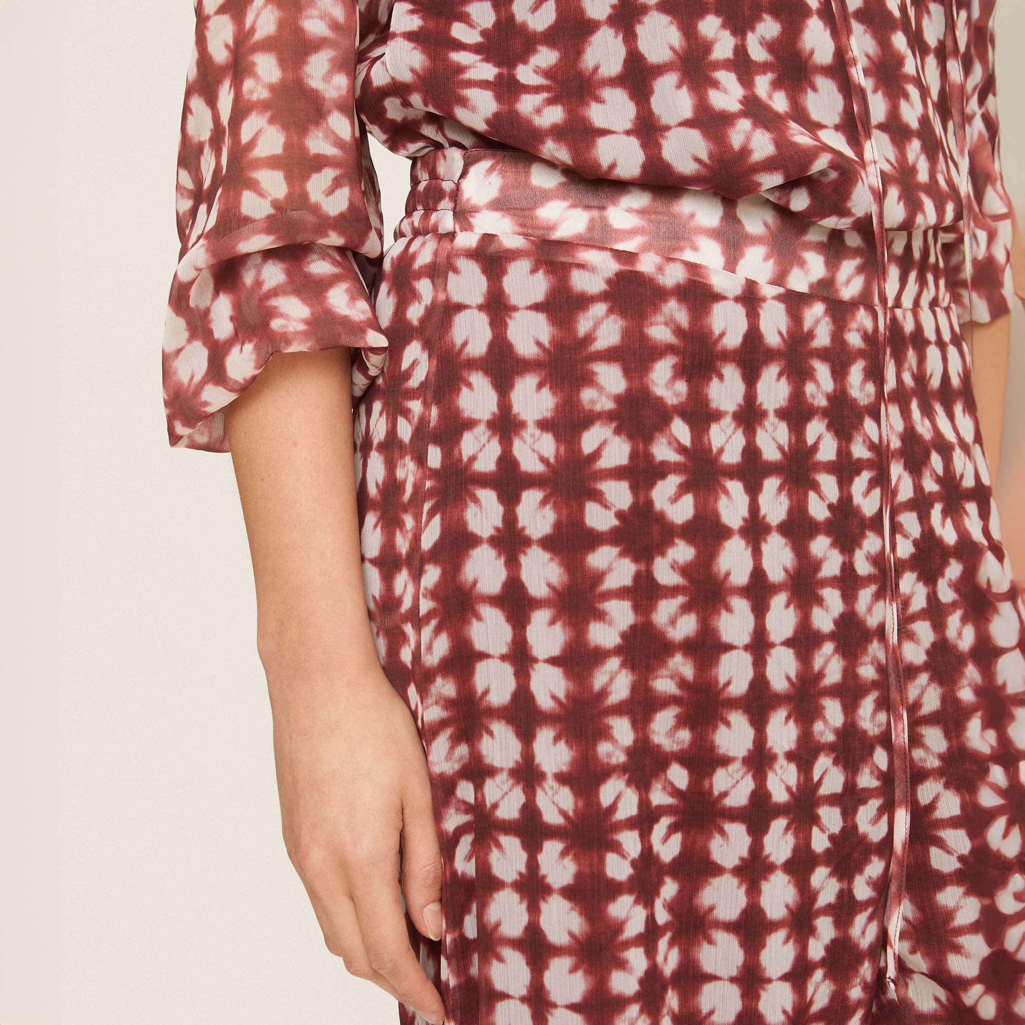Flowy printed trousers