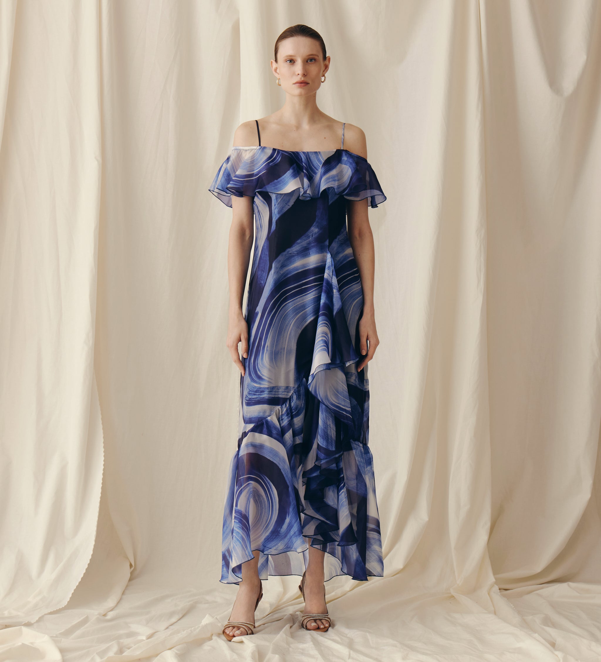 Long printed dress