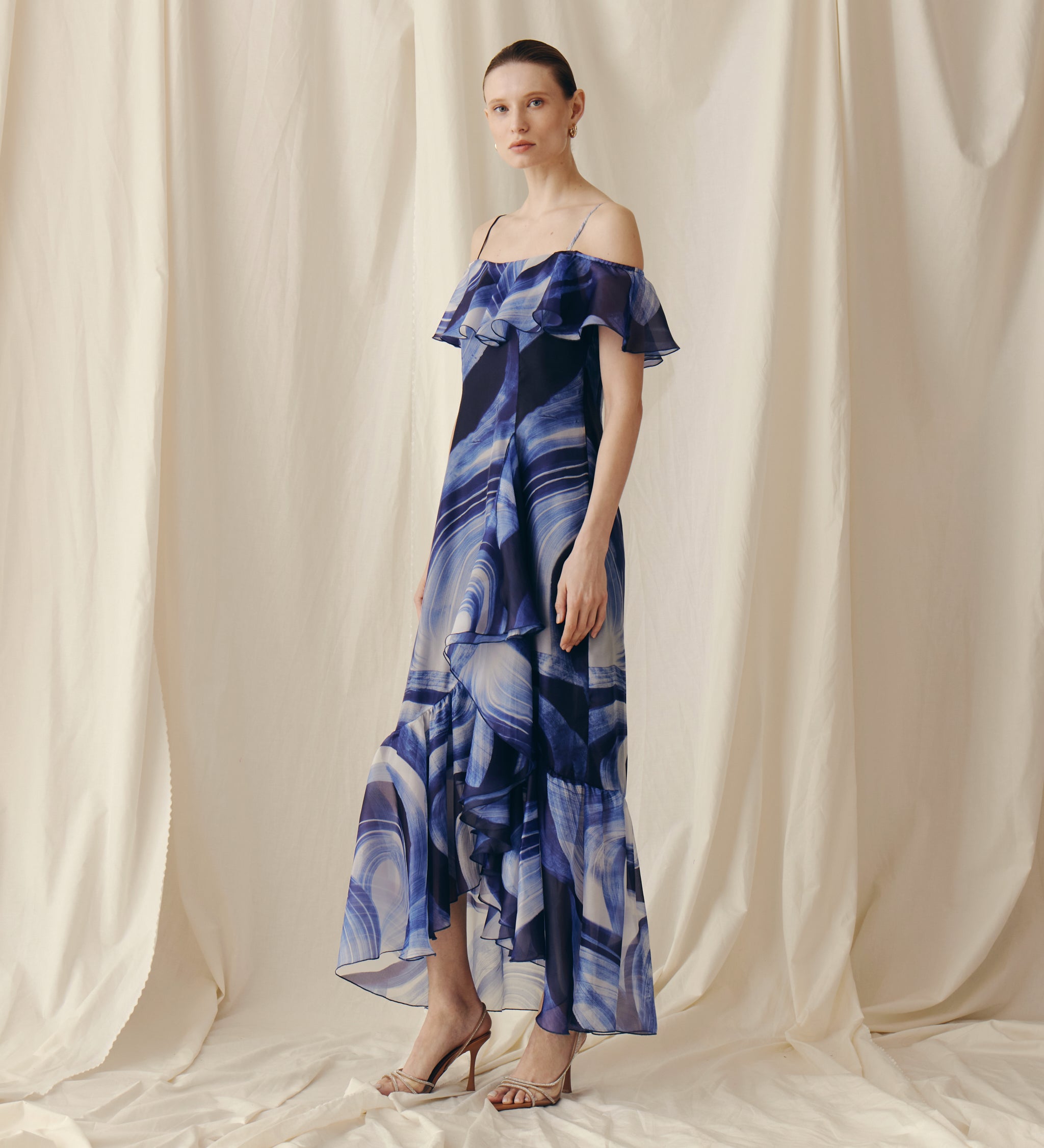 Long printed dress